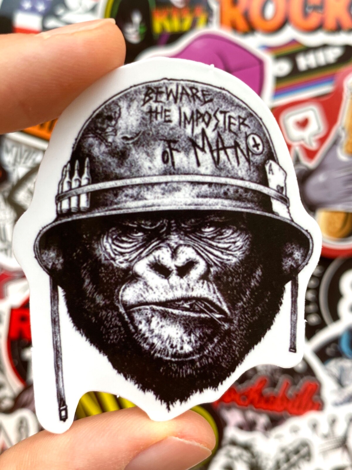 5-50pcs Rock Band Stickers, Laptop Car Phone Rock n Roll Waterproof Vinyl Decals