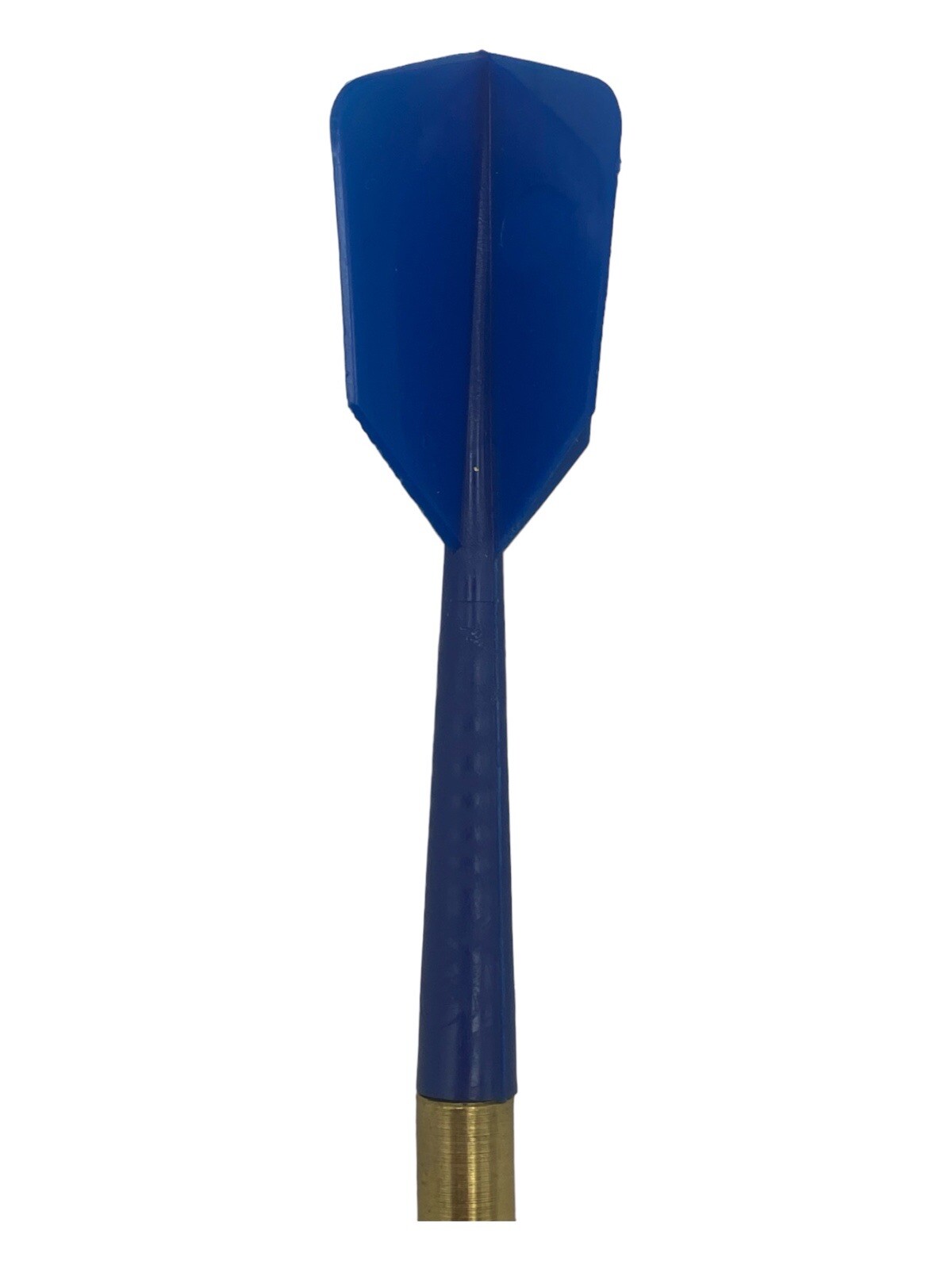 30 Black Plastic Soft Tip Brass Dart Blue Flights