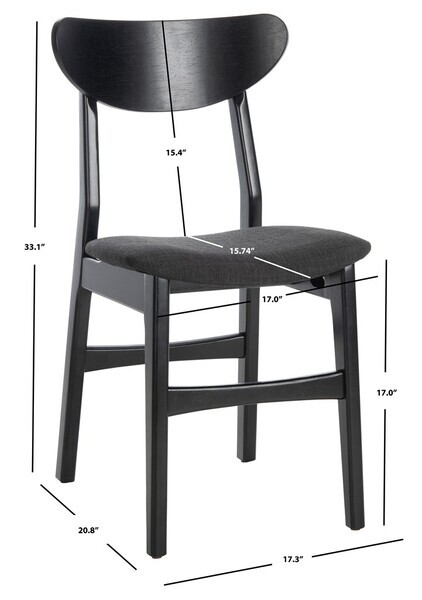 Safavieh LUCCA RETRO DINING CHAIR, Reduced Price 2172734800 DCH1001J-SET2