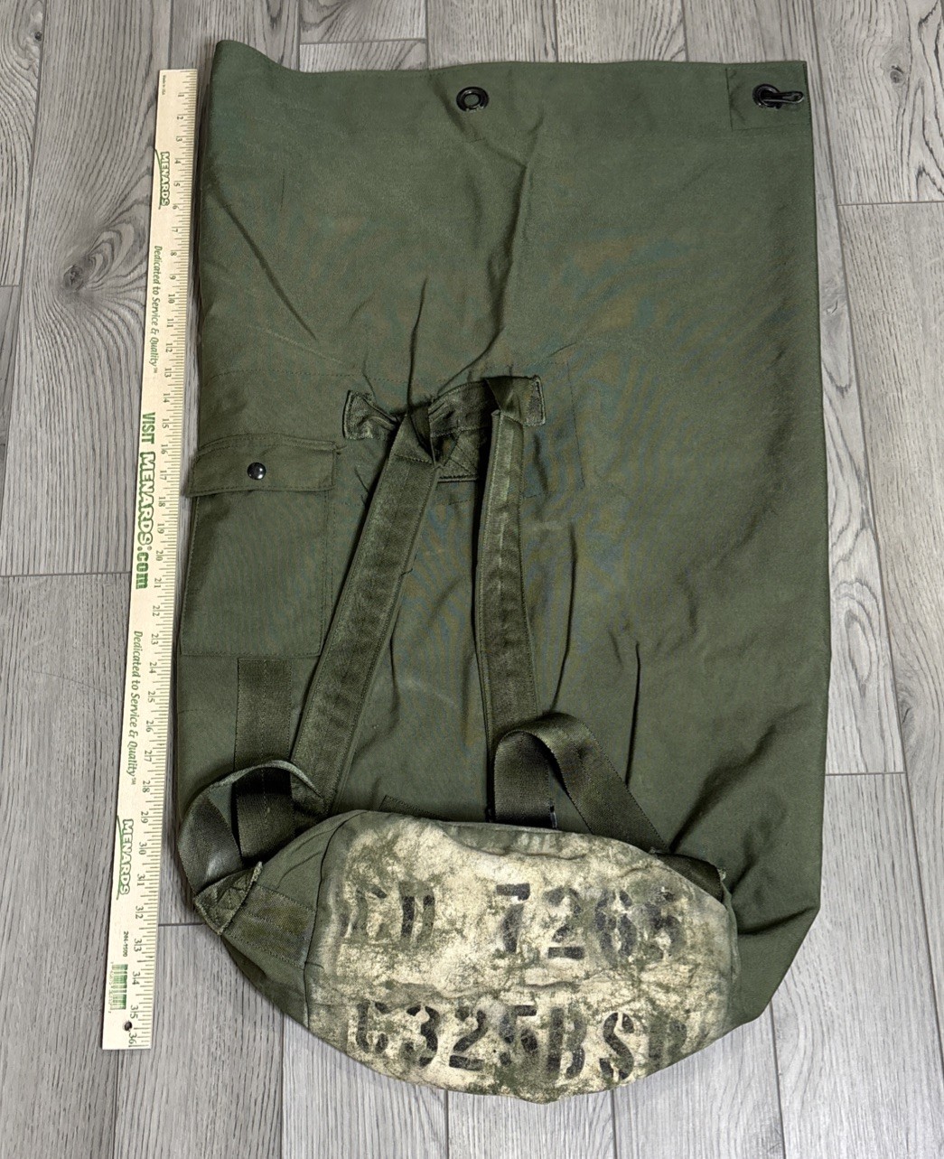 US Army Olive Green Duffel Bag Backpack w/carry Handle Nylon Rucksack