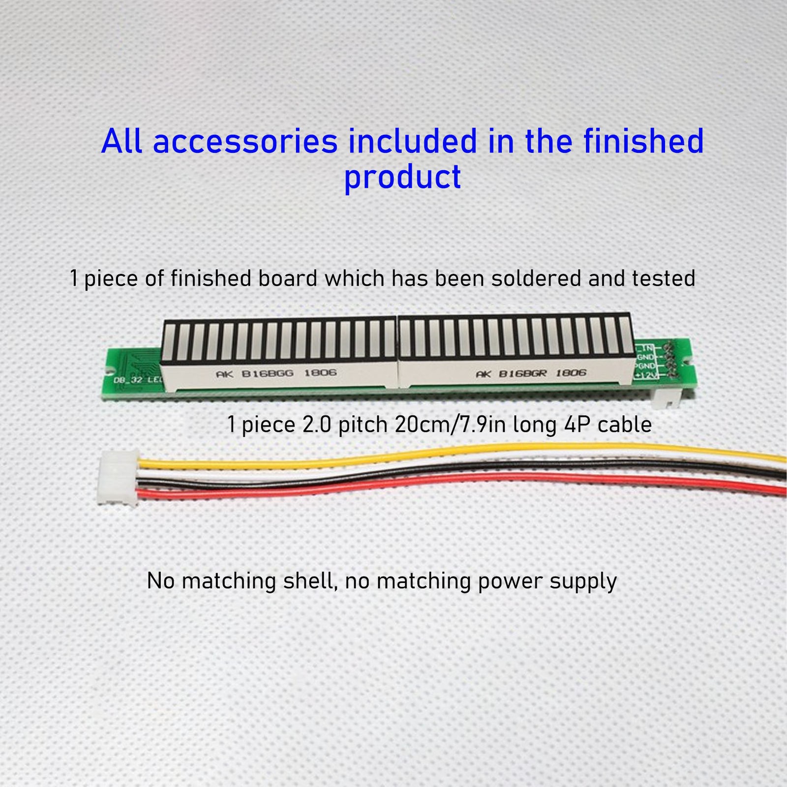 ¸Music Level Indicator Module 32 Bit 8 Effects Adjustable Brightness LED Soun