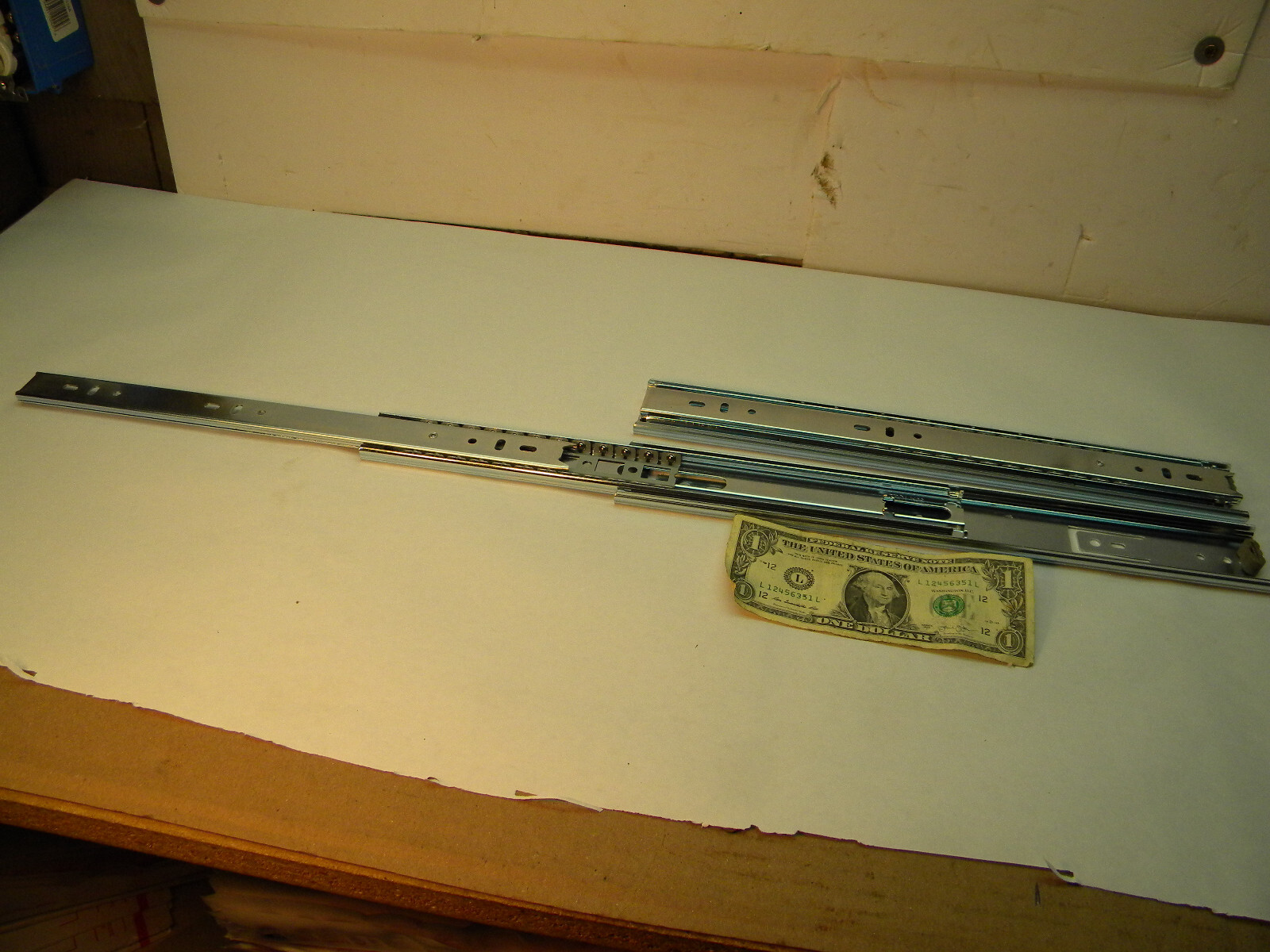 Fulterer 9708 Ball Bearing 14 in. Drawer Slides, full extension 8 Pairs
