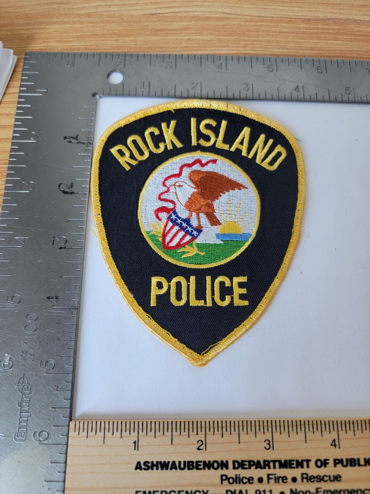 MK1 B3 Police patch Illinois Used Rock Island