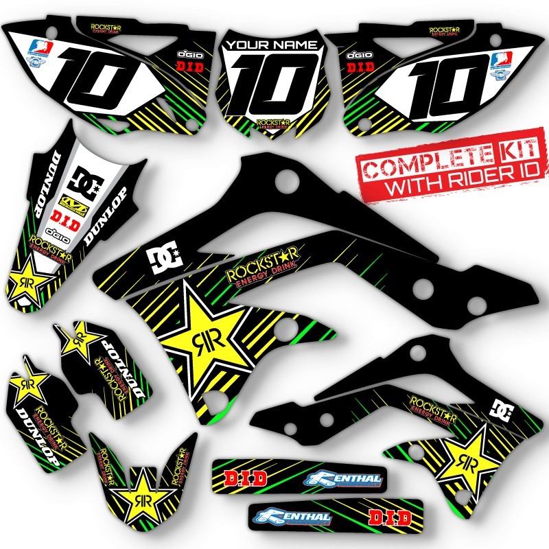 2013 2014 2015 2016 KXF 250 GRAPHICS KIT KAWASAKI KX250F MOTOCROSS BIKE DECALS