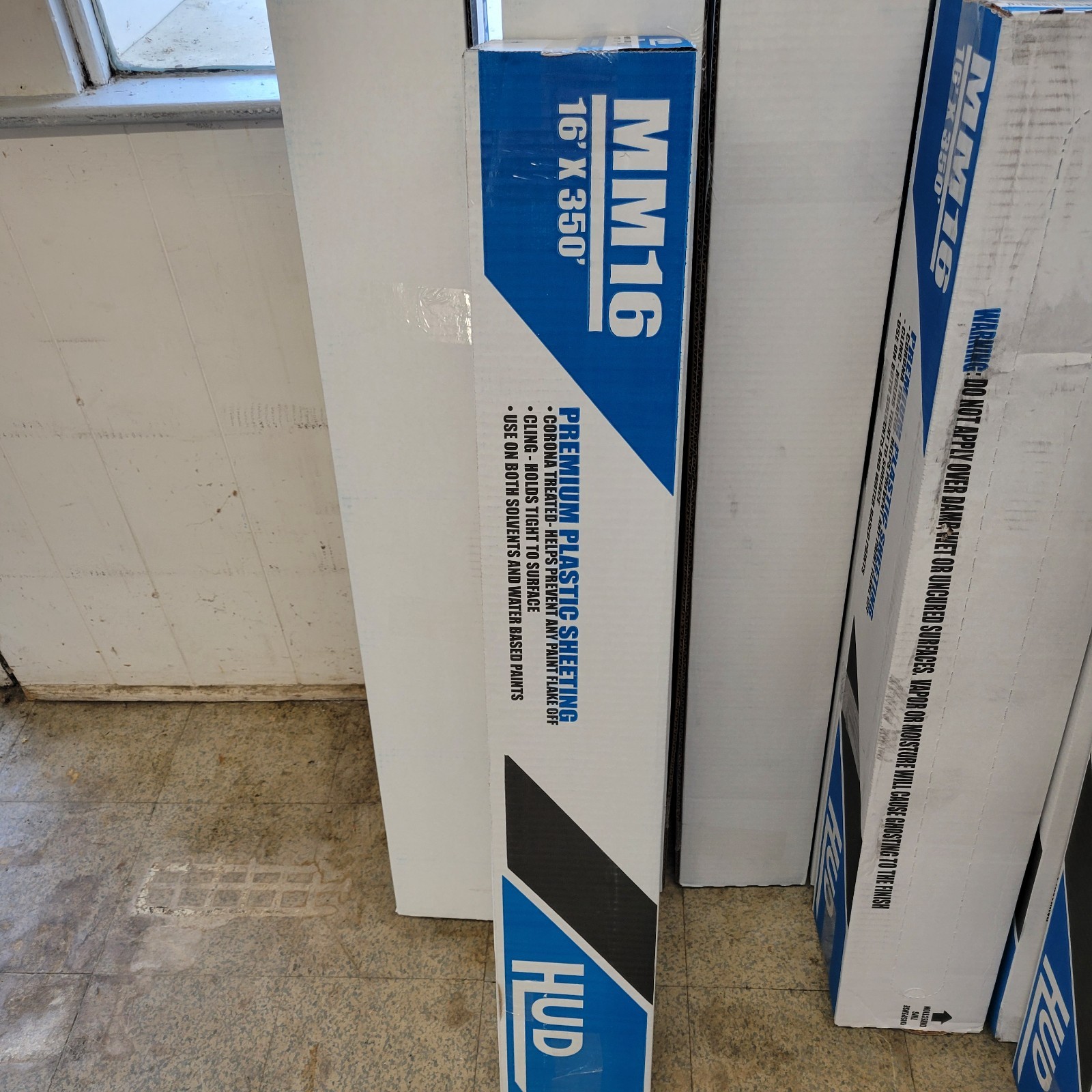 Clear Plastic Sheeting Body Shop Masking Film  Transparent Film 16' X 350'