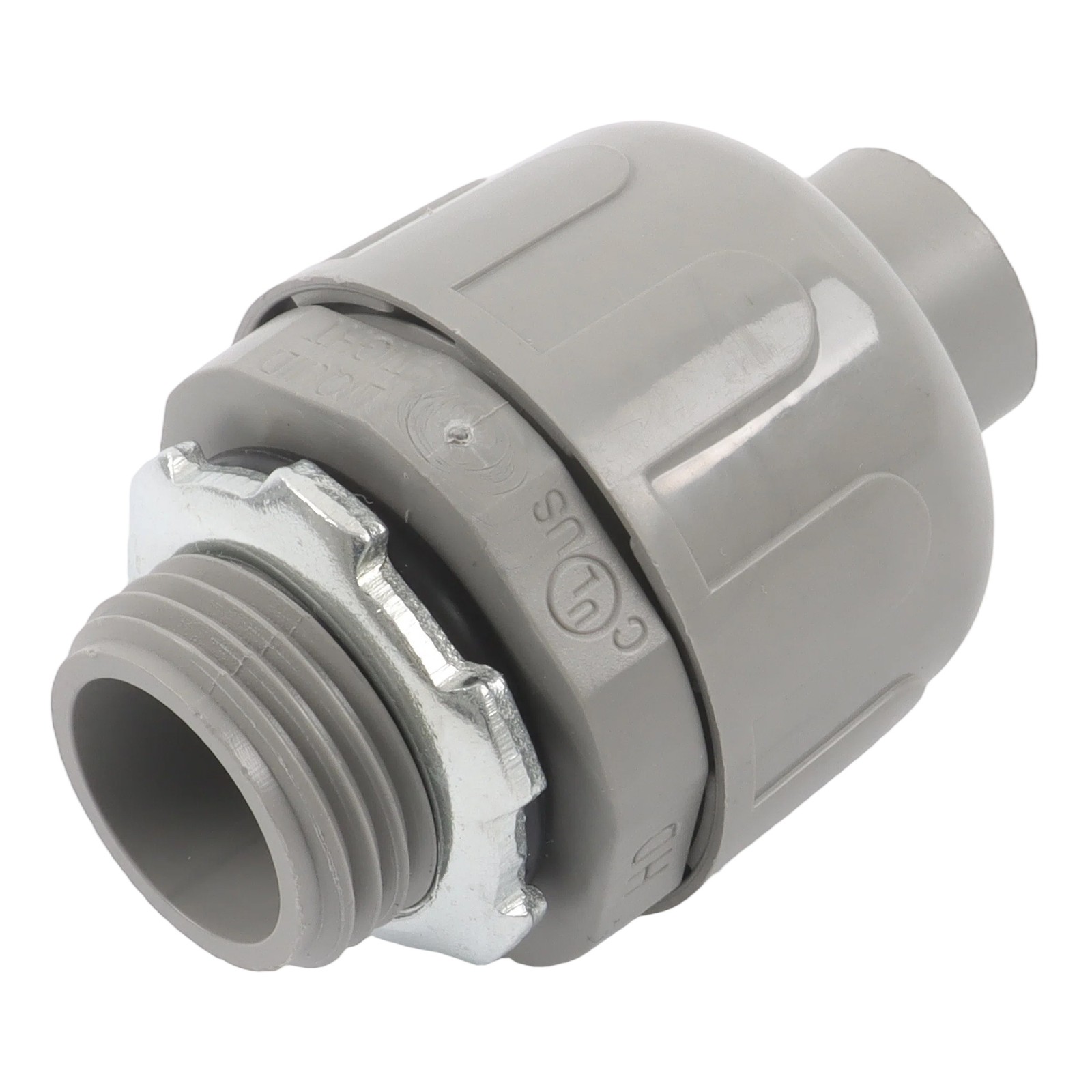 60Pcs 1/2" Liquid Tight Straight Fitting PVC Electrical Conduit Connector Kit