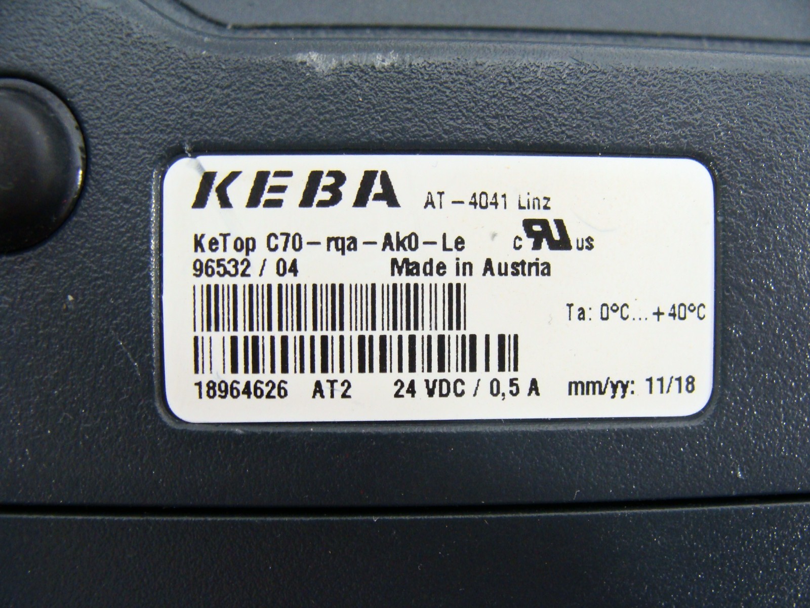 KEBA Engel KeTop C70 Robot Tech Pendant / Industrial Automation Controller Unit