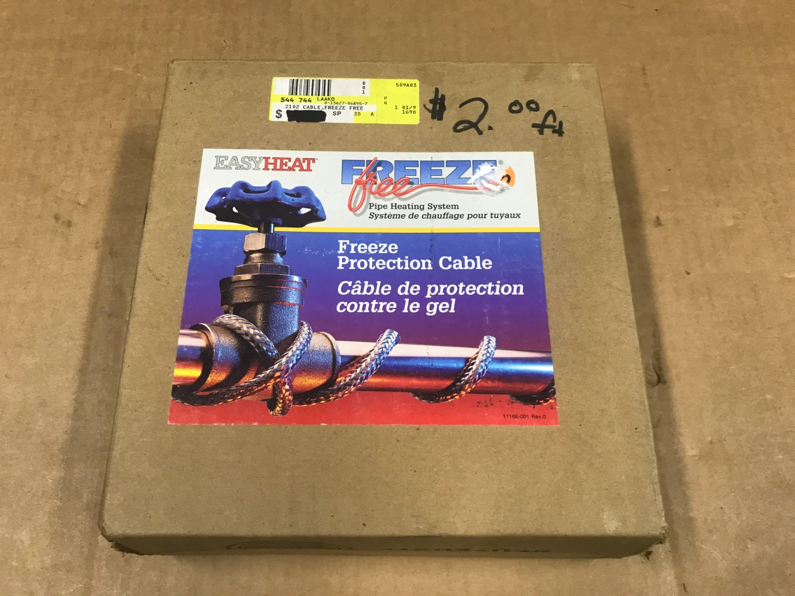 EasyHeat Freeze Free - Freeze Protection Cable - #2102