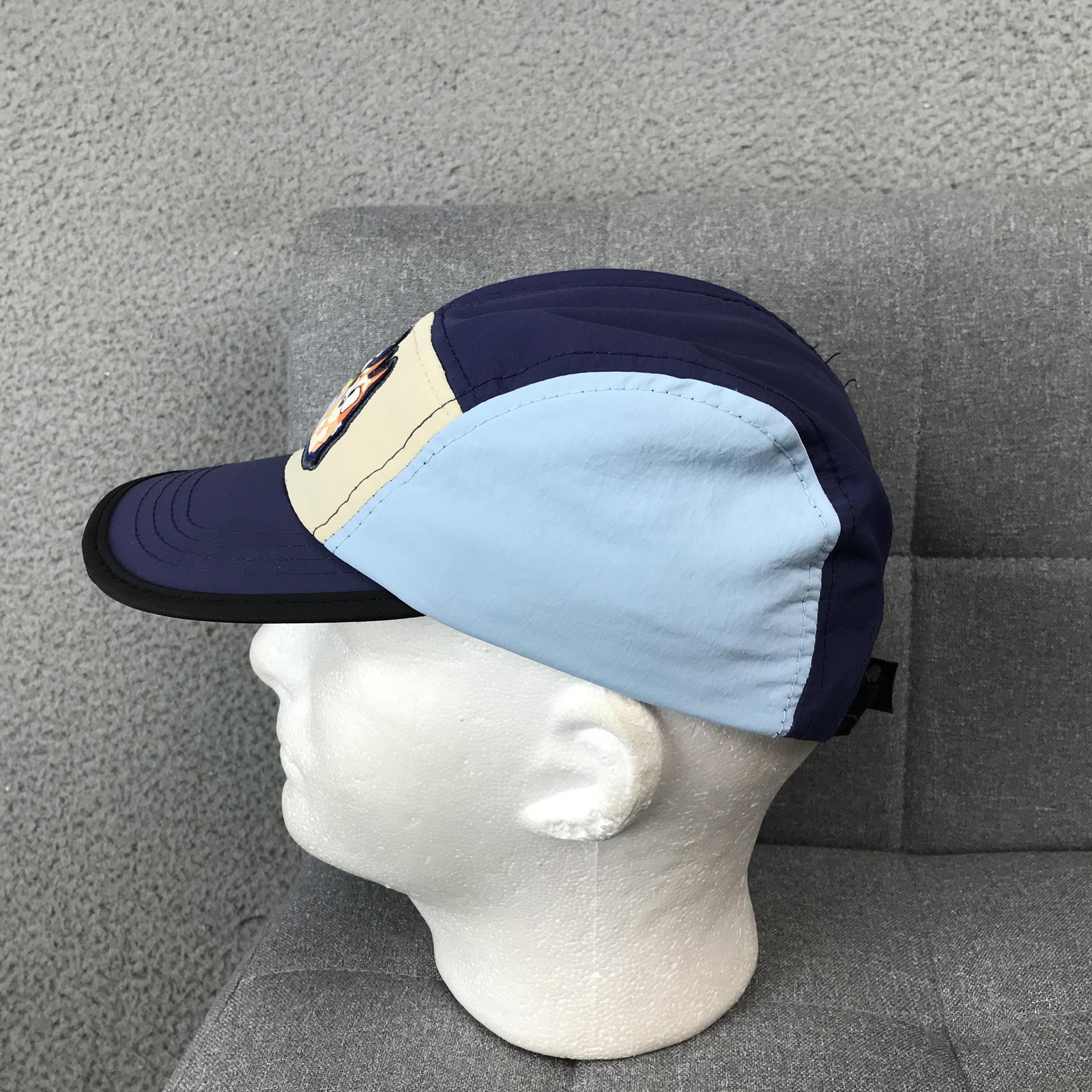 Bluey Hat Cap Strap Back Kids Blue Cartoon Embroidered Patch Koschmann Polyester