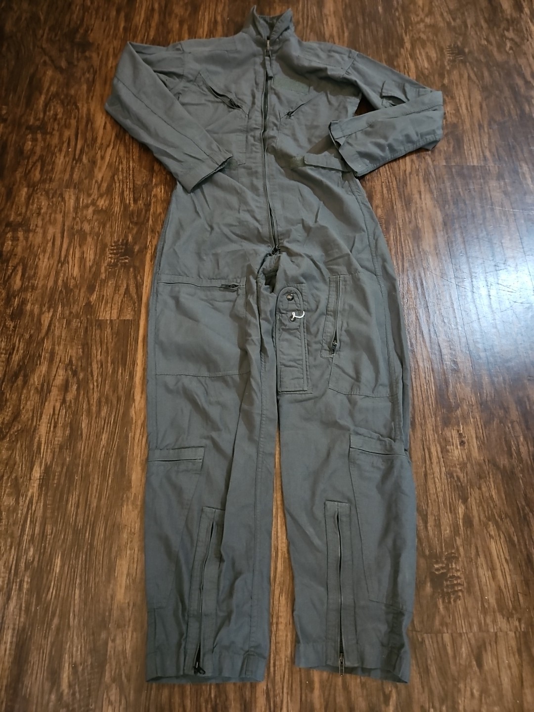 US Military Flight Suit Full Zip Type 1 Class 1 CWU 27P Green Men's 40R 40 USAF