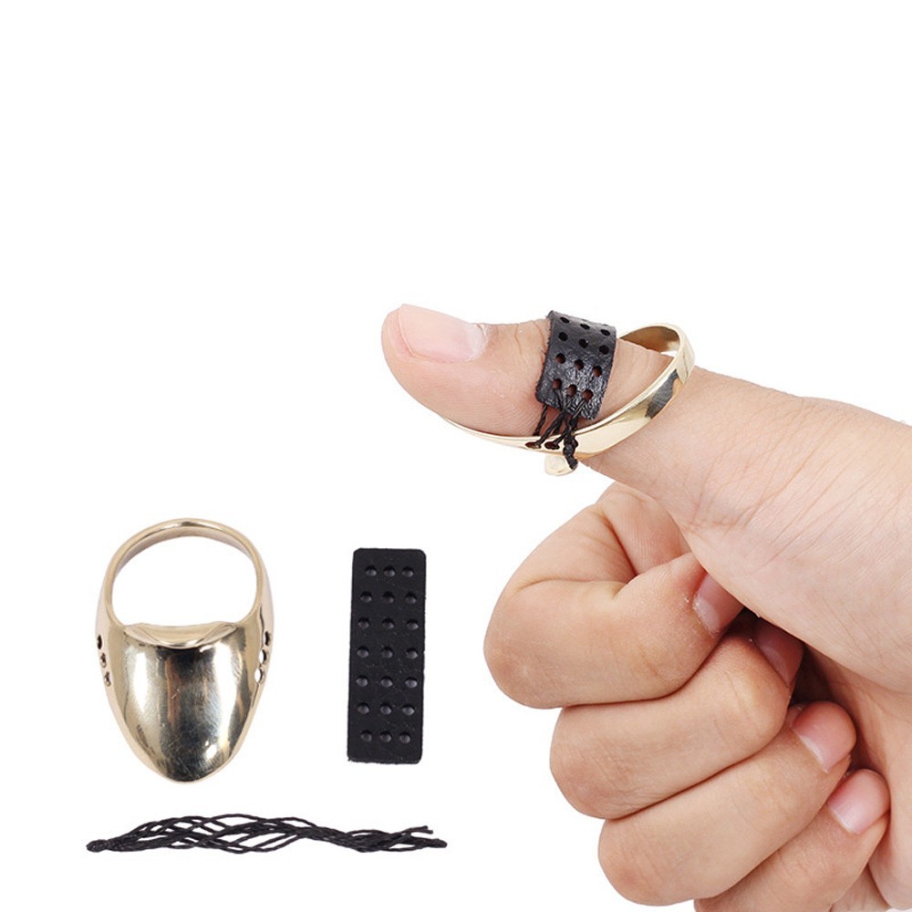 Thumb Ring for Traditional Recurve Bow Use Made from Robust Copper Alloy