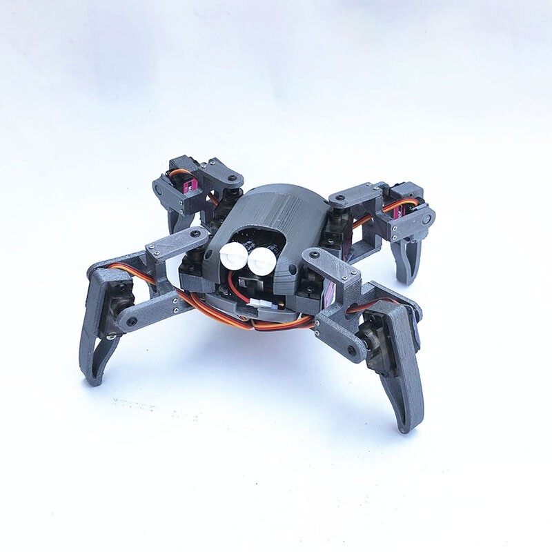 Quadruped Robot Spider Robot Wifi Robot for Education Open Source Assembled