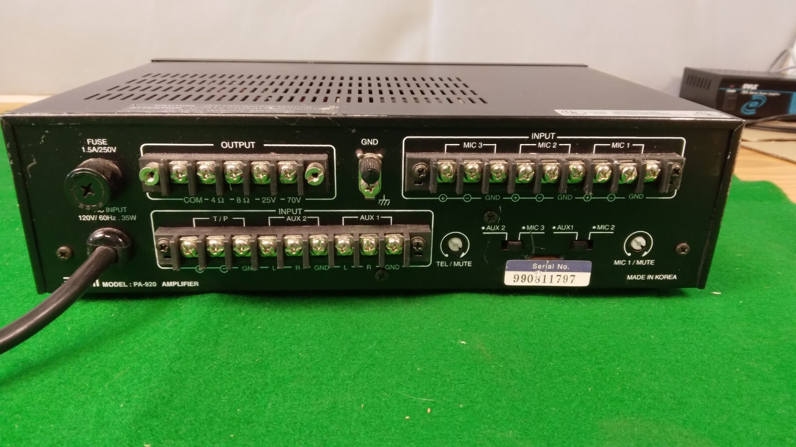 Vintage InterM PA-920 35W Input Professional Audio Power Amplifier