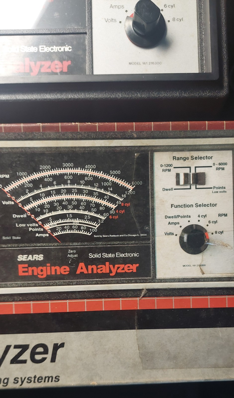 Vintage Sears Engine Analyzer Model 2163. Made In USA