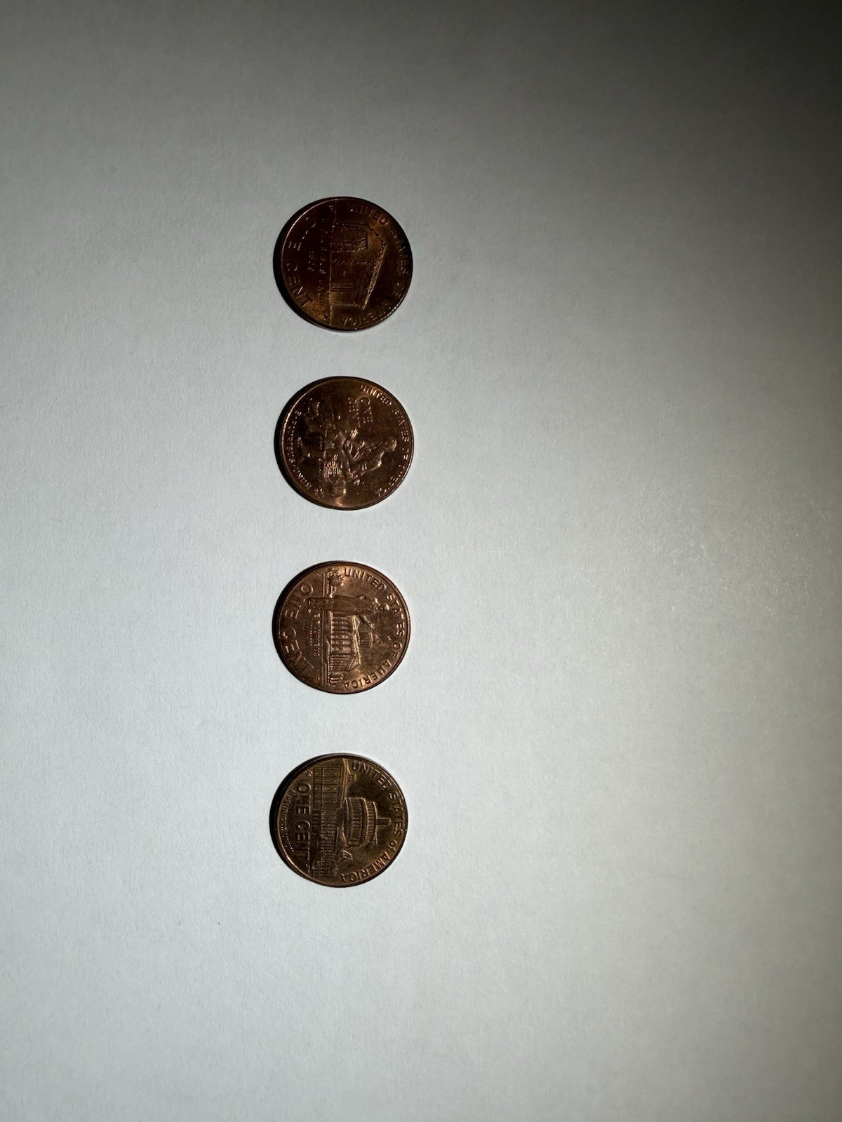 US 2009 D Complete 4 Coins of Lincoln Penny Set