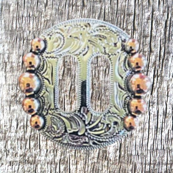 Five Berry Nickel Copper Finish 1 Inch Slotted Concho CON448-D-CPNP-1"-Slotted