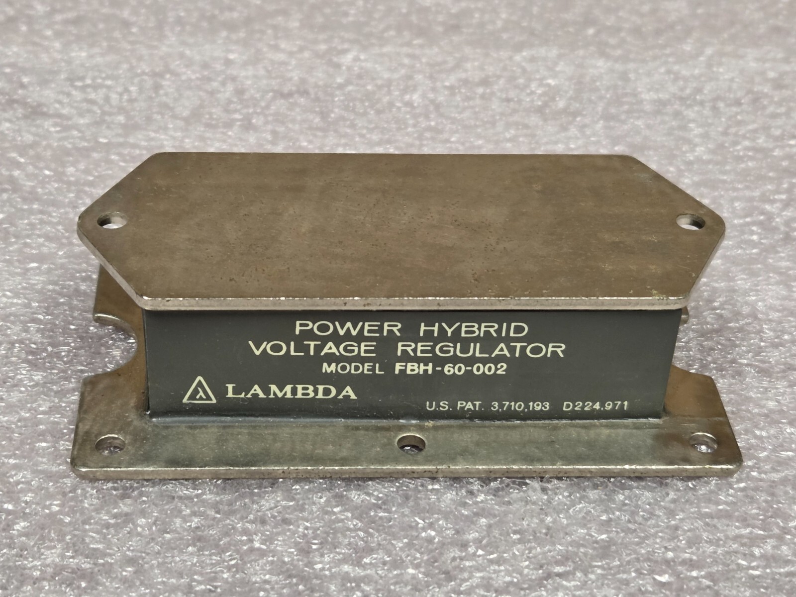 '1 PIECE' - PN# FBH-60-002, FBH-60-2 - LAMBDA - POWER HYBRID VOLTAGE REGULATOR