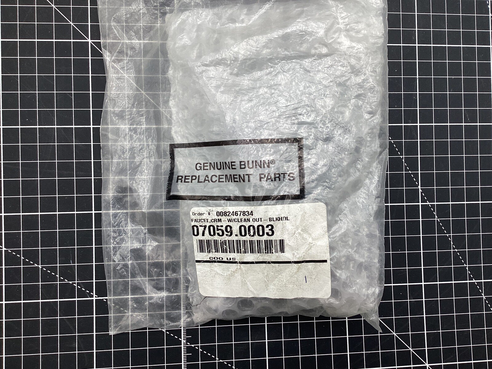 07059.0003--Brand New Geniune OEM Bunn Faucet Black Handel (Free Shipping)