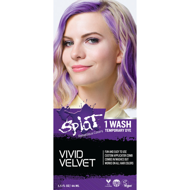 Splat Rebellious Colors 1 Wash Temporary Dye - Vivid Velvet