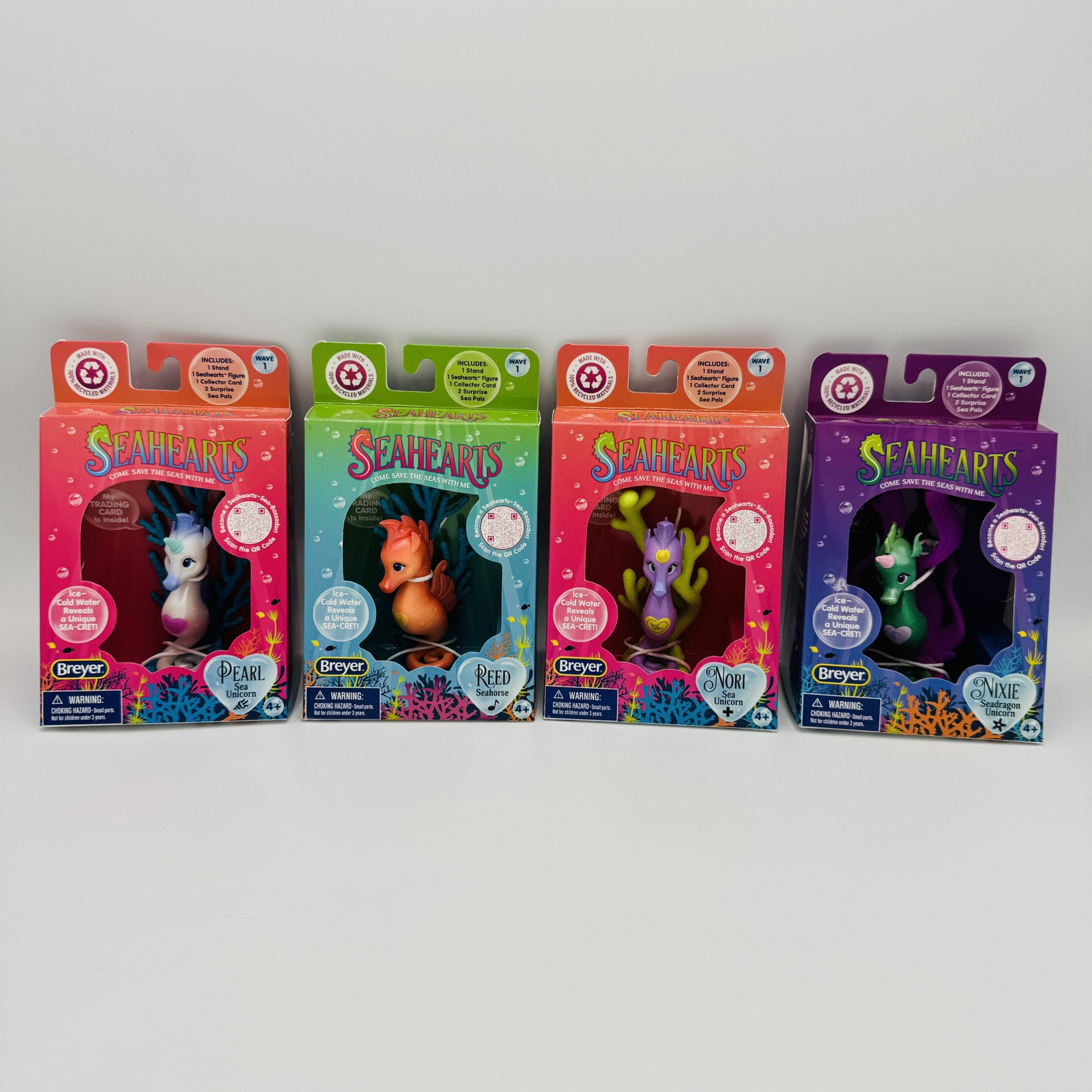 Breyer Seahearts Brand New Wave 1 Lot of 4 Pearl Reed Nori Nixie