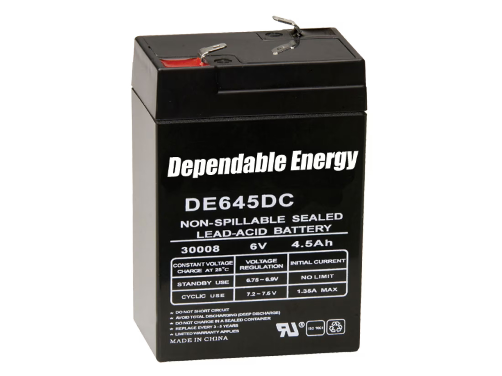 American Hunter Rechargeable Battery 30008 6 Volt Lead Acid 4.5 mAH