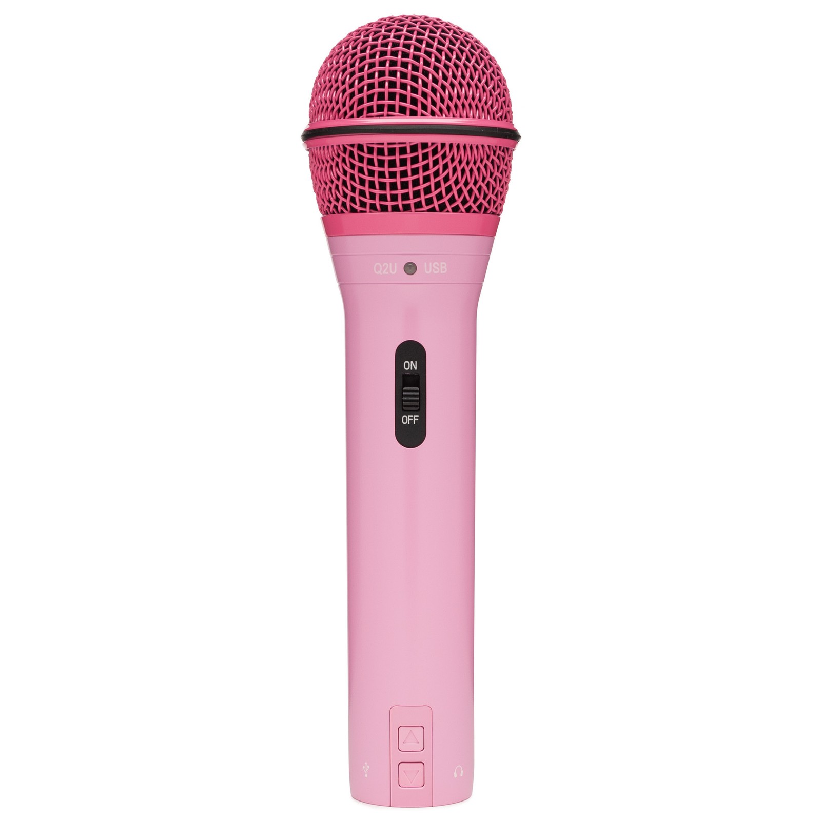 Samson Q2U USB and XLR Handheld Dynamic Microphone Cardioid Pattern (Pink)