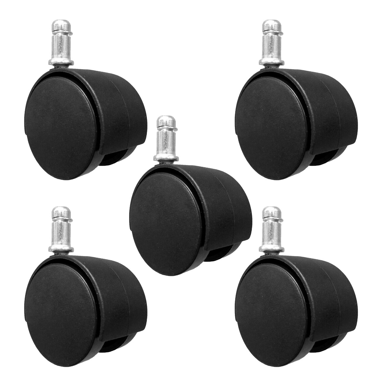 2" Replacement Office Chair Caster - Set of 5  - S2227-5
