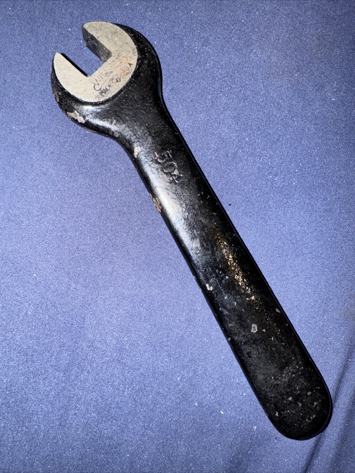J.H. Williams USA No. 504 Lathe Tool Post Open Square End Wrench 7/16" NOS