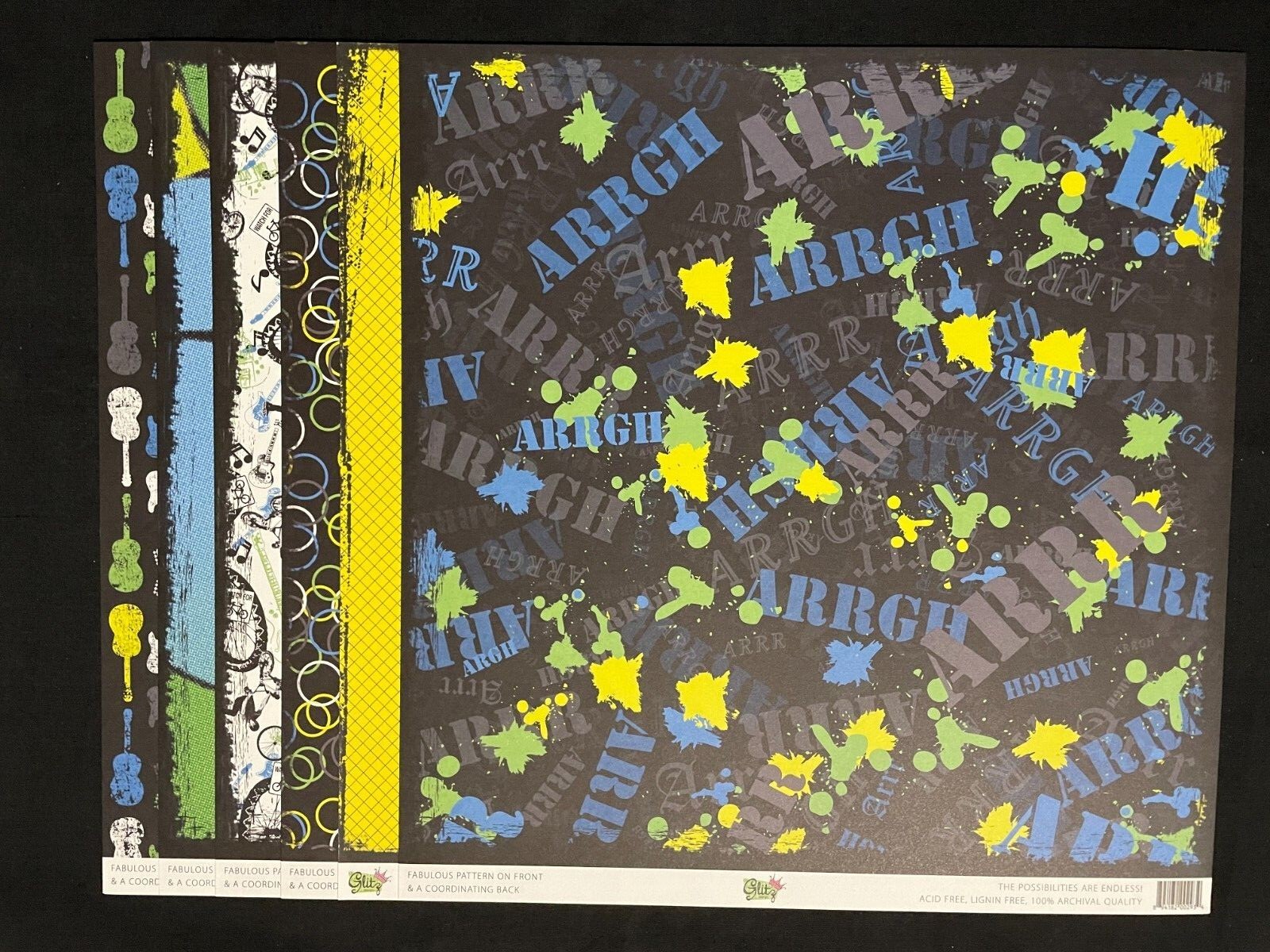 GLITZ DESIGN "ANGST" COLLECTION 12X12 DS HEAVY PAPER