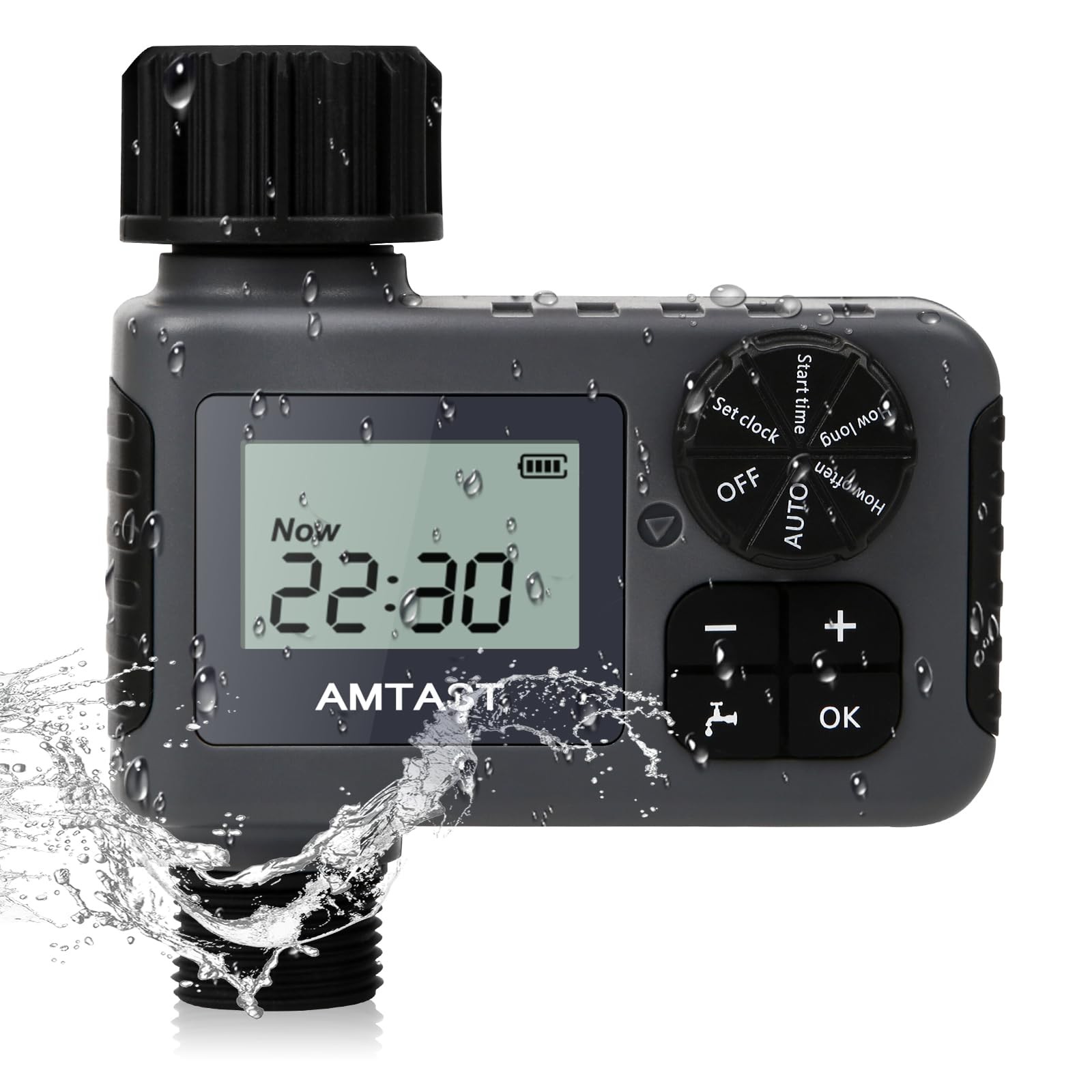 Programmable Sprinkler Timer with Rain Delay for Garden Hose and Drip Irrigation