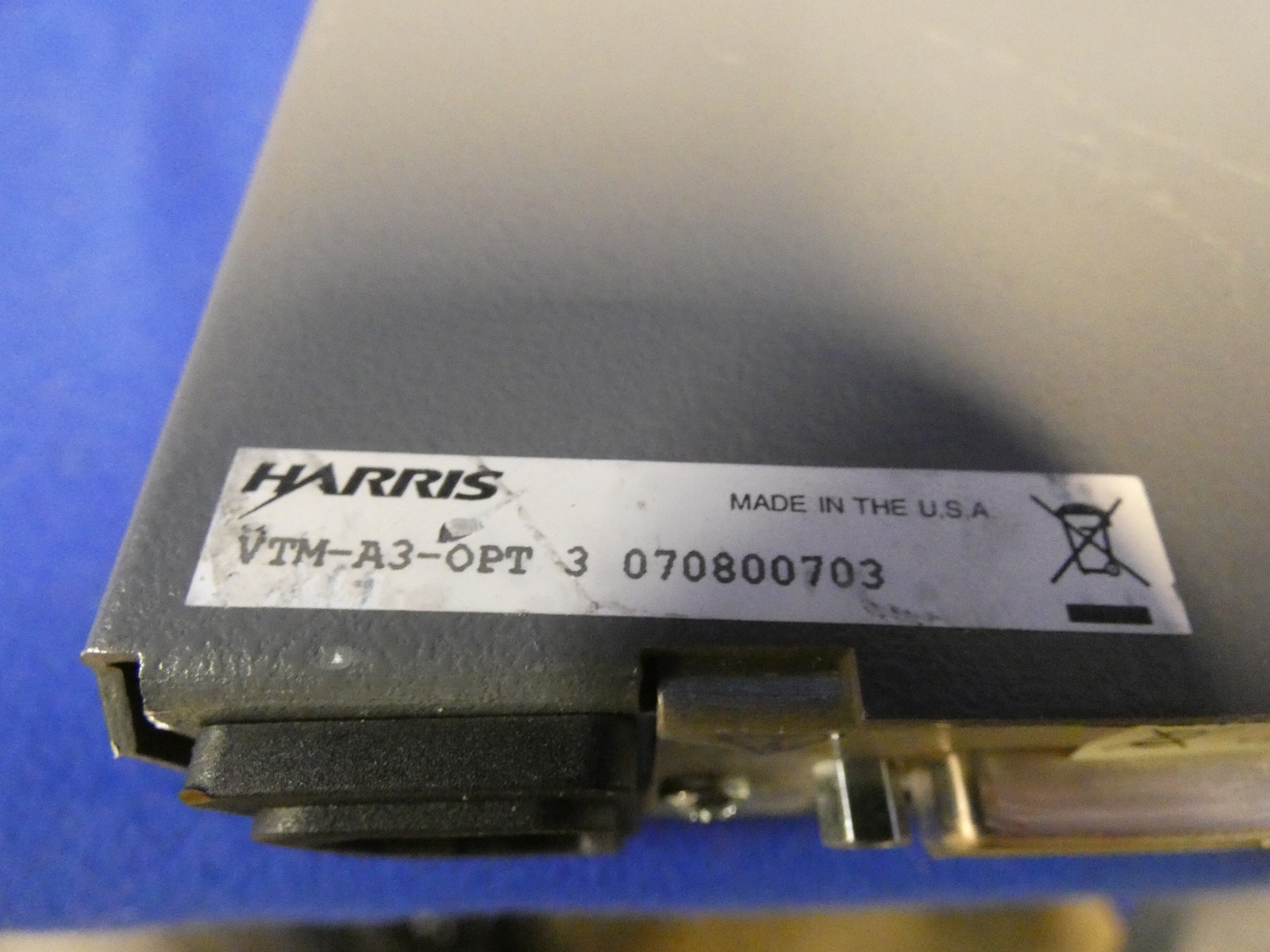 Harris Videotek VTM-4100 PKG-E Rasterizer w/Option EYE-2, Audio Option A3-OPT 3