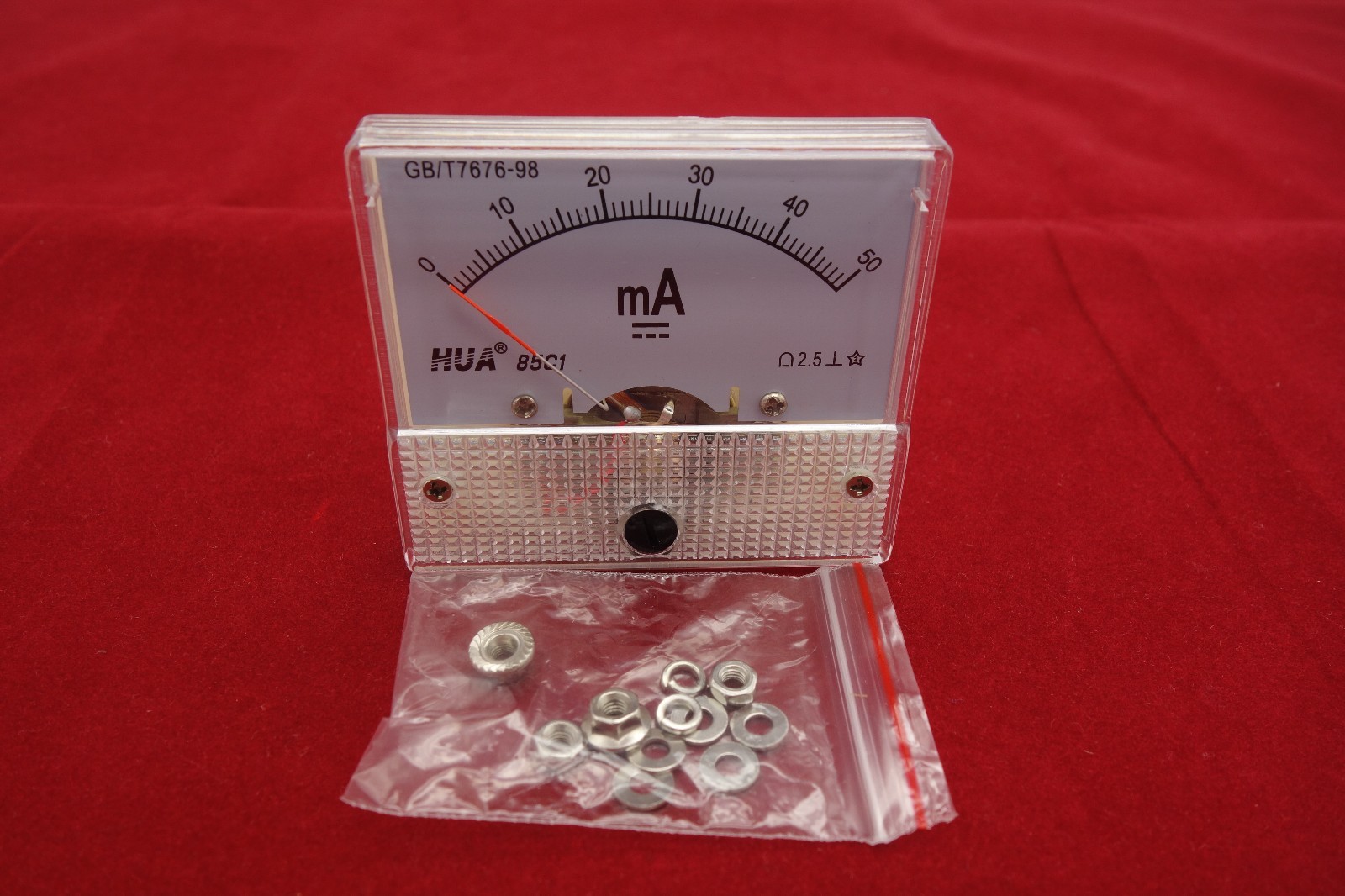 DC 50mA Analog Ammeter Panel Current Meter 85C1 0-50mA DC directly Connect