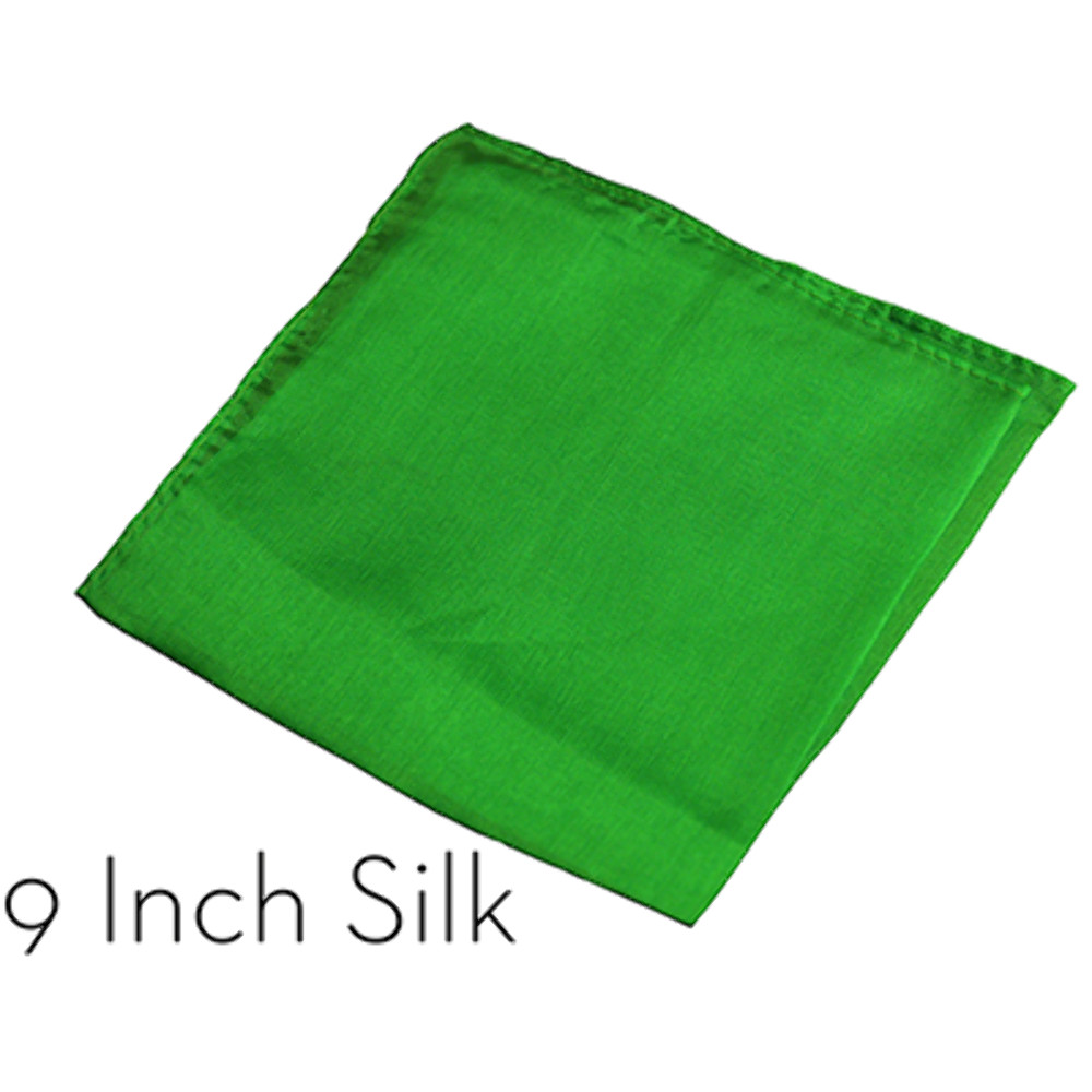 Silk 9 inch (Green) Magic by Gosh - Trick