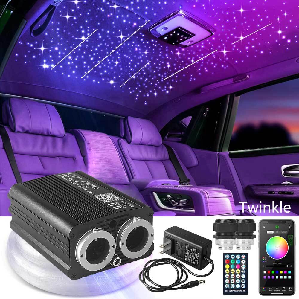 500-1300X CAR Headliner Star Light kit Roof Twinkle Ceiling Lights Fiber Optic