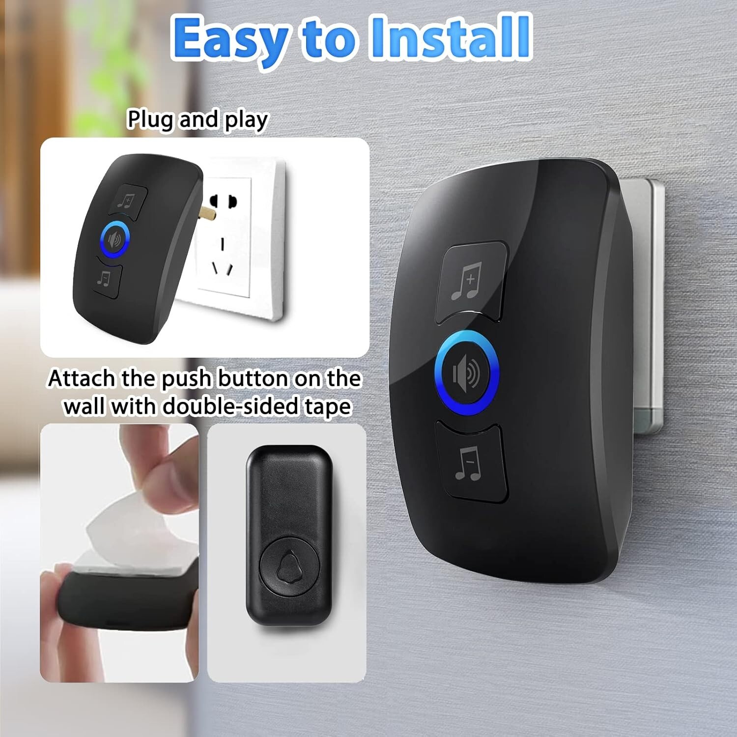 Wireless doorbell set