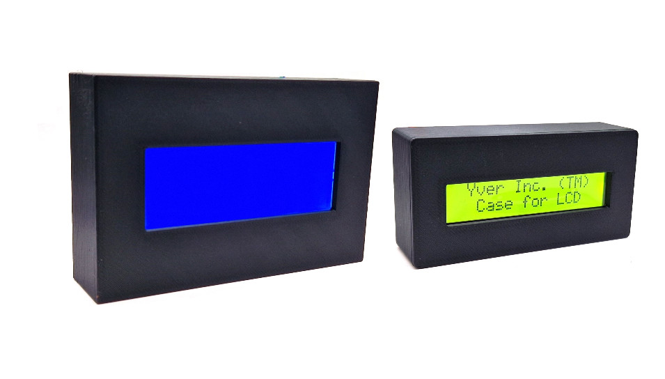 Housing case enclosure box for Arduino LCD 1602 2004 16x2 20x4 Yverinc Labs