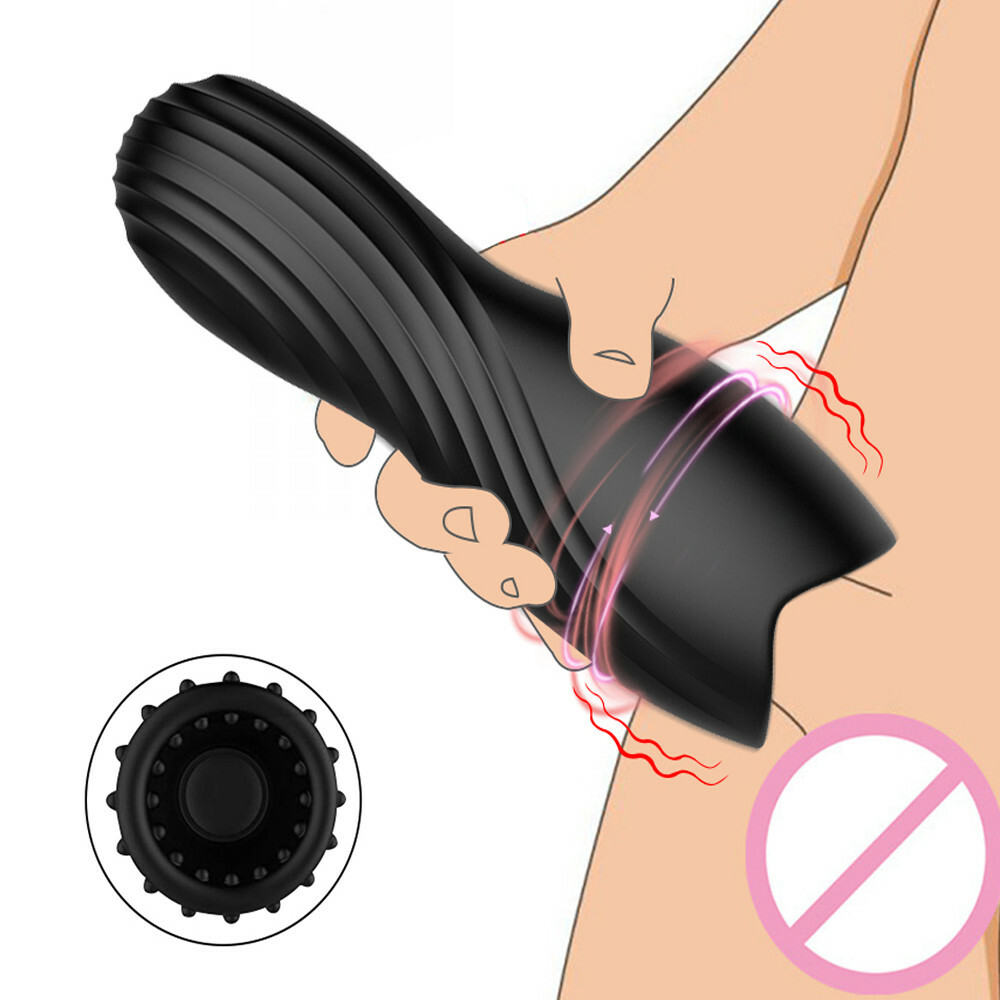 Rechargerable Wireless Electric Penis Stretche Sleeve Penis Enhancer Delay Toys