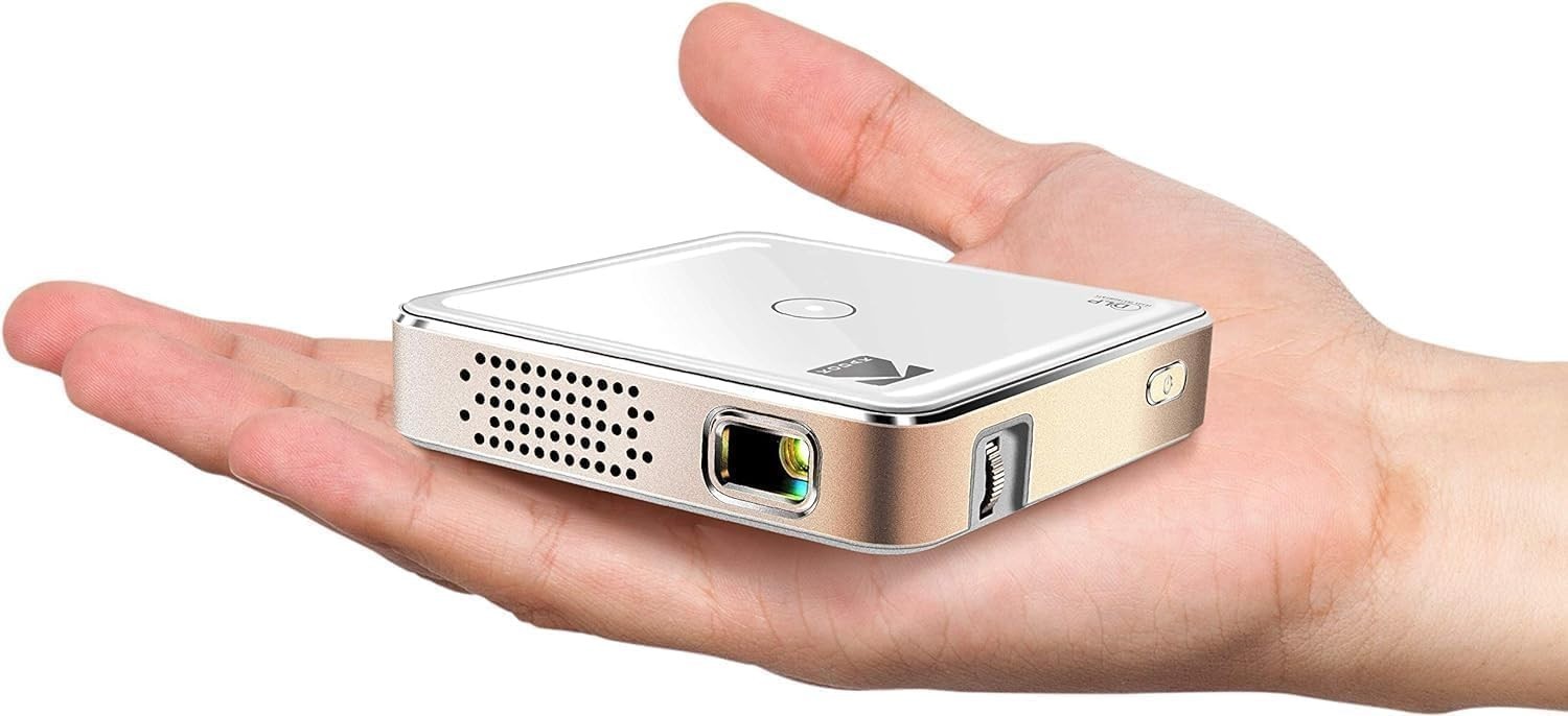 Ultra Mini Portable Projector - HD 1080p Support LED DLP Rechargeable Pico - 100
