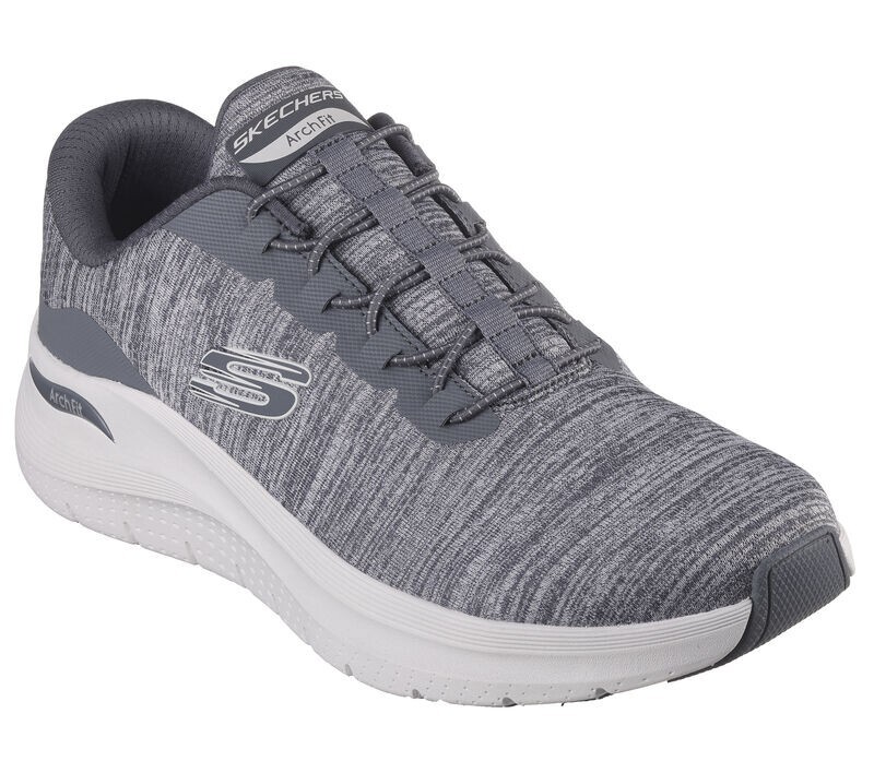 Skechers Shoes Men's Sport Comfort Arch Fit Casual Jersey Gray Mesh Vegan 232709