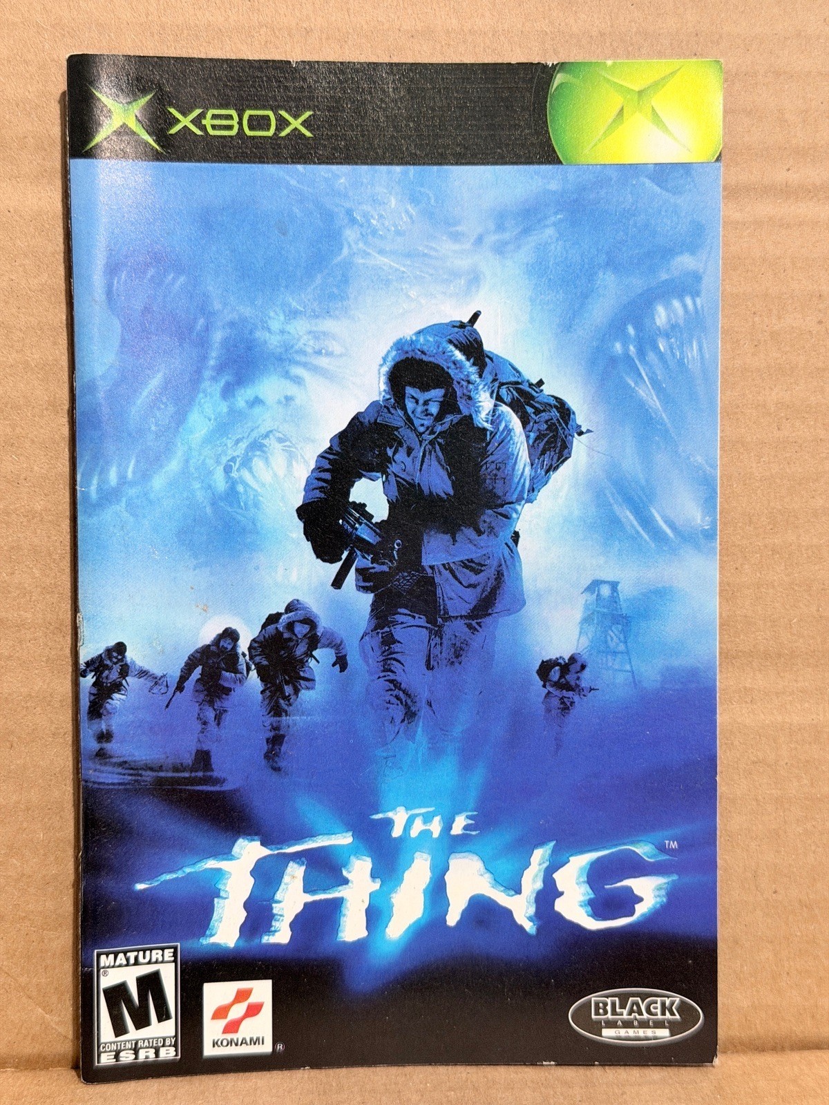 The Thing Microsoft Xbox  Game Manual Booklet Only No Game