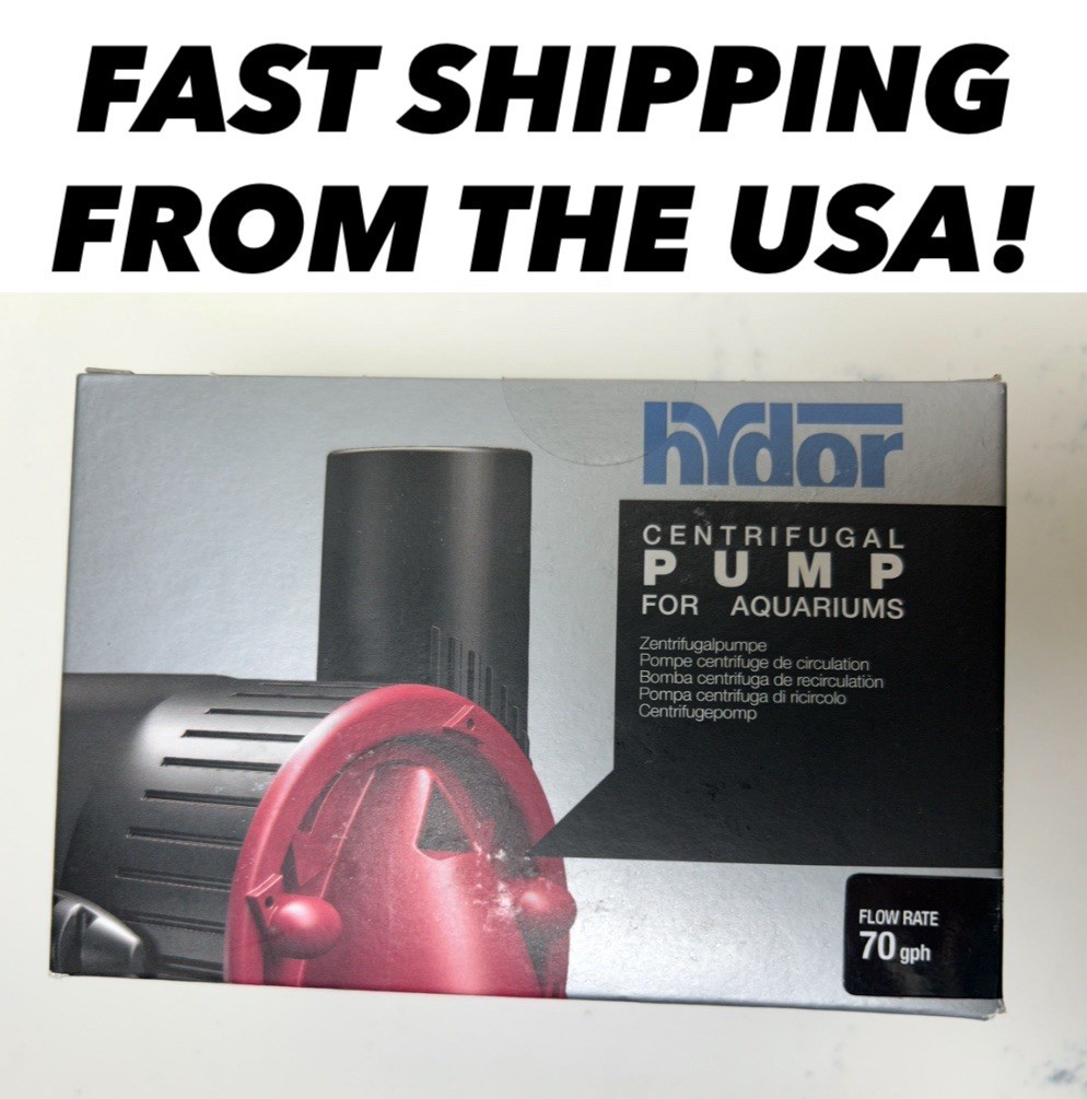 Hydor Centrifical Pump 70 All-Purpose Aquarium FISH Pump, 70 GPH