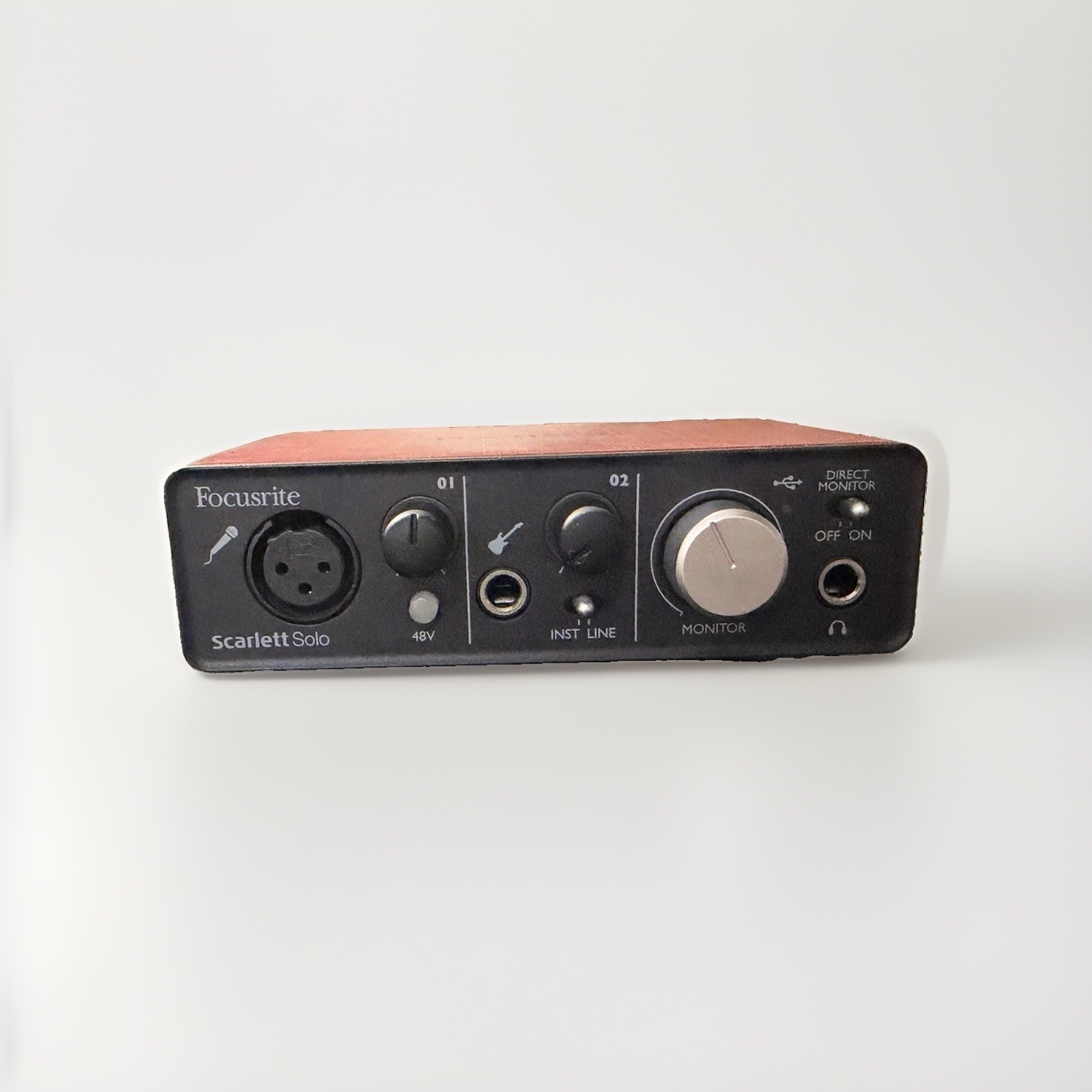 Focusrite Scarlett Solo USB 2.0 Audio Interface Phantom Power Direct Monitor