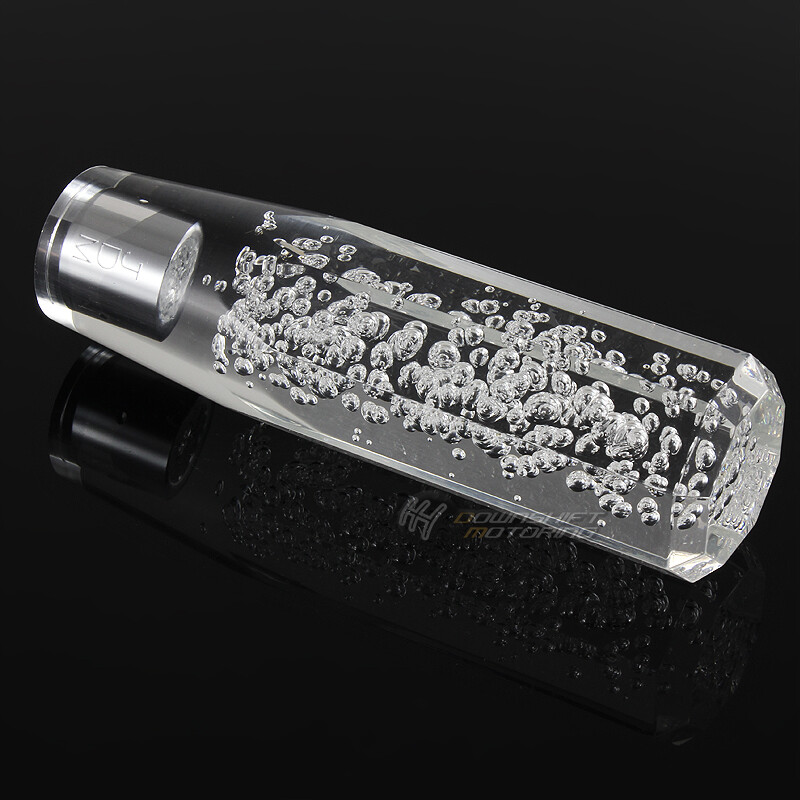 VIP Universal JDM Diamond Crystal Manual Bubble Shift Knob 150mm CLEAR