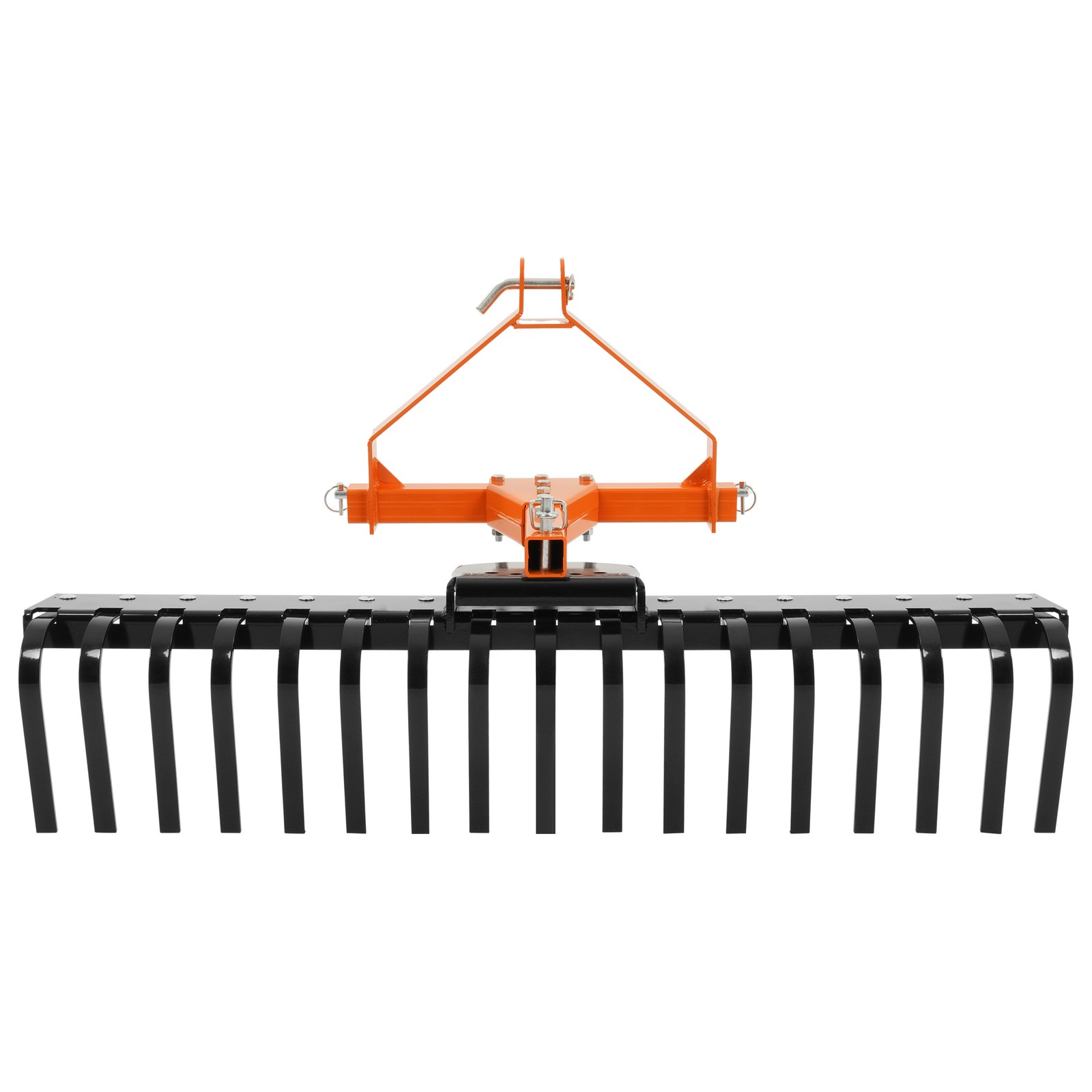 3-Point Landscape Rake 50" Tow-Behind Rake For Tractor Grass Comb Garden Tool