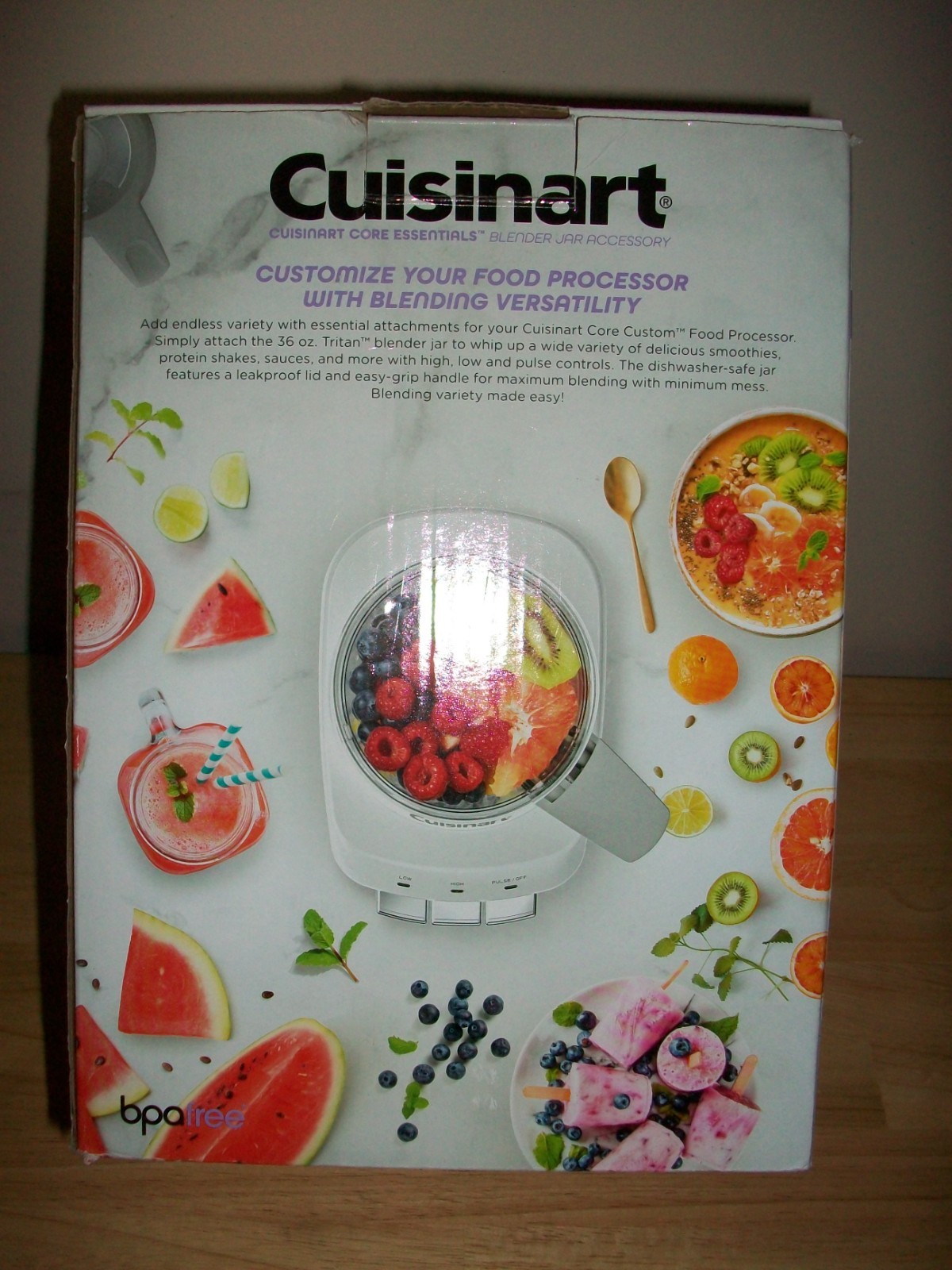 Cuisinart Core Essentials - Blender Jar Accessory 36 OZ Model  GB- MFPB36ESP-NIB