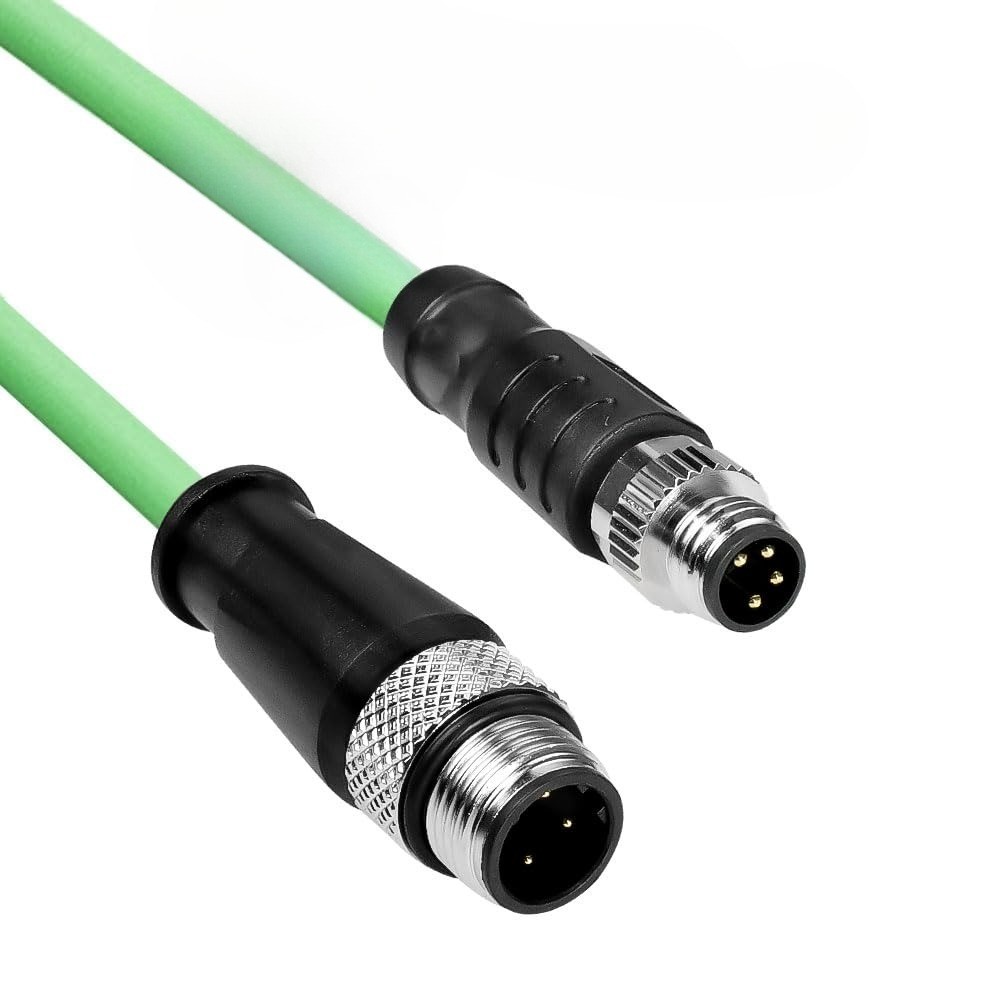 20M Ethernet Cable for Beckhoff ZK1090-3161 M8 A-Code 4 Pin M12 D-Code 4 Pin