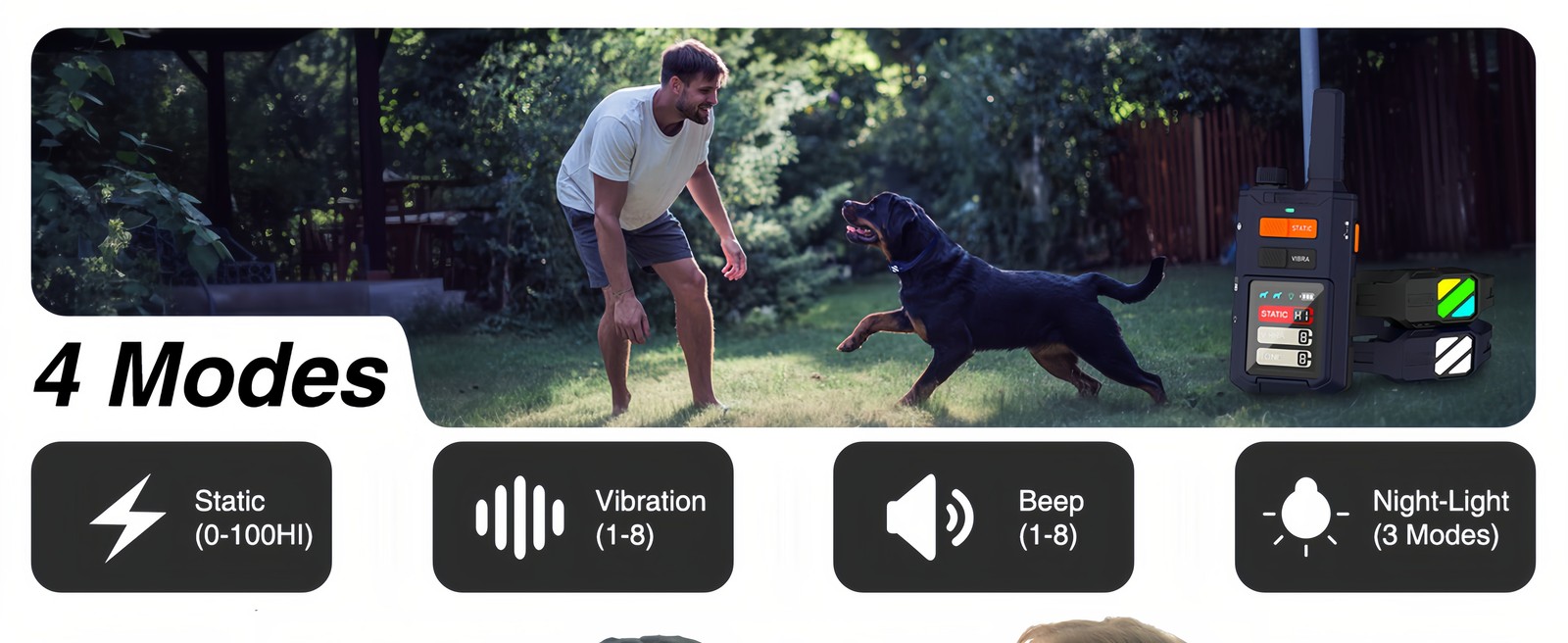 Dog Training Collar with Remote 4200FT Humane Training Modes Electric Dog Collar