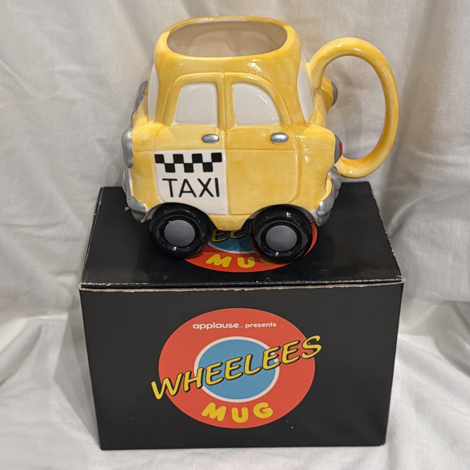Wheelies Mug By Applause Yellow Taxi. New In Box