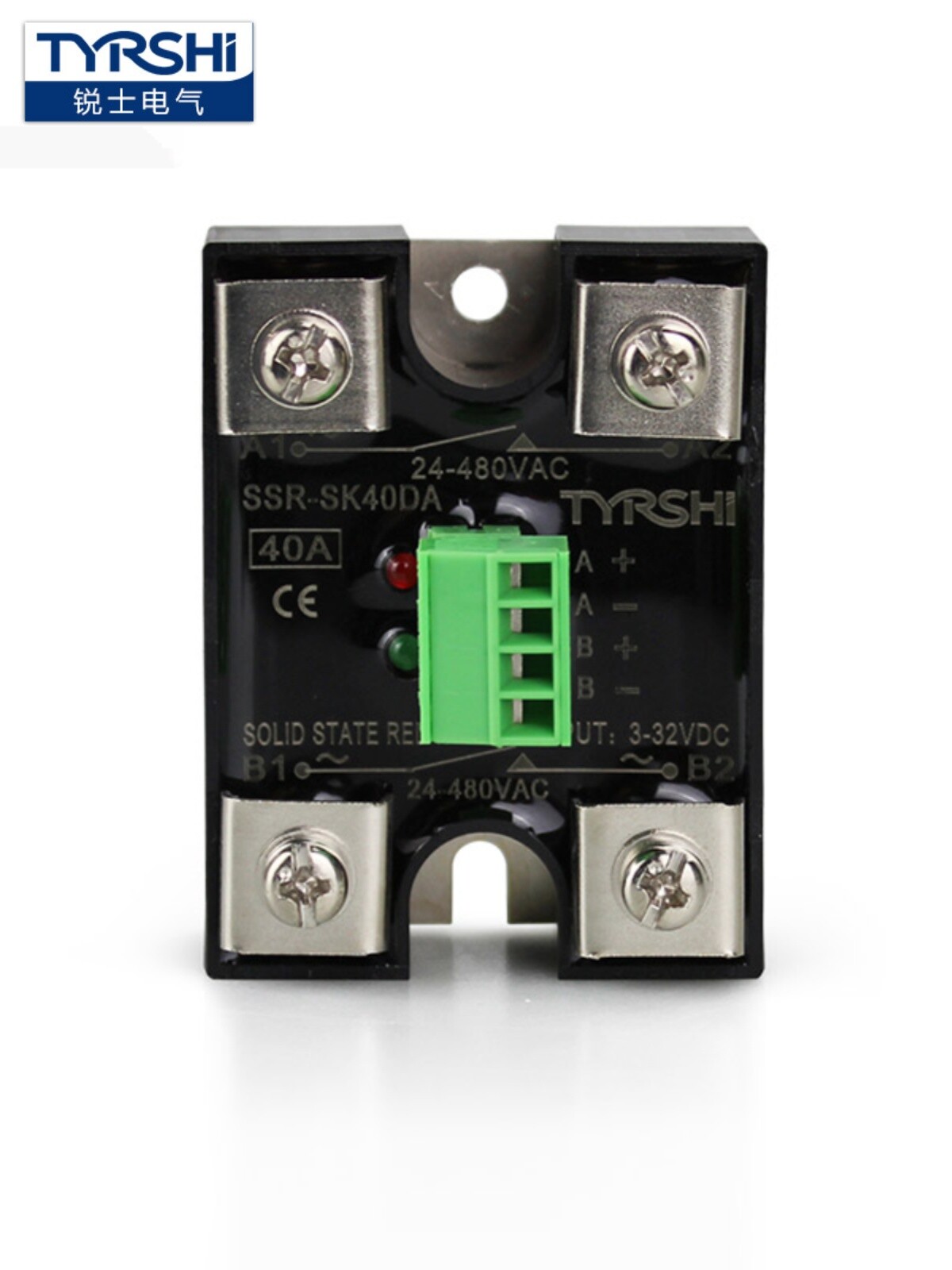 SSR-SK40DA dual channel dual control DC control AC single-phase solid-state rela