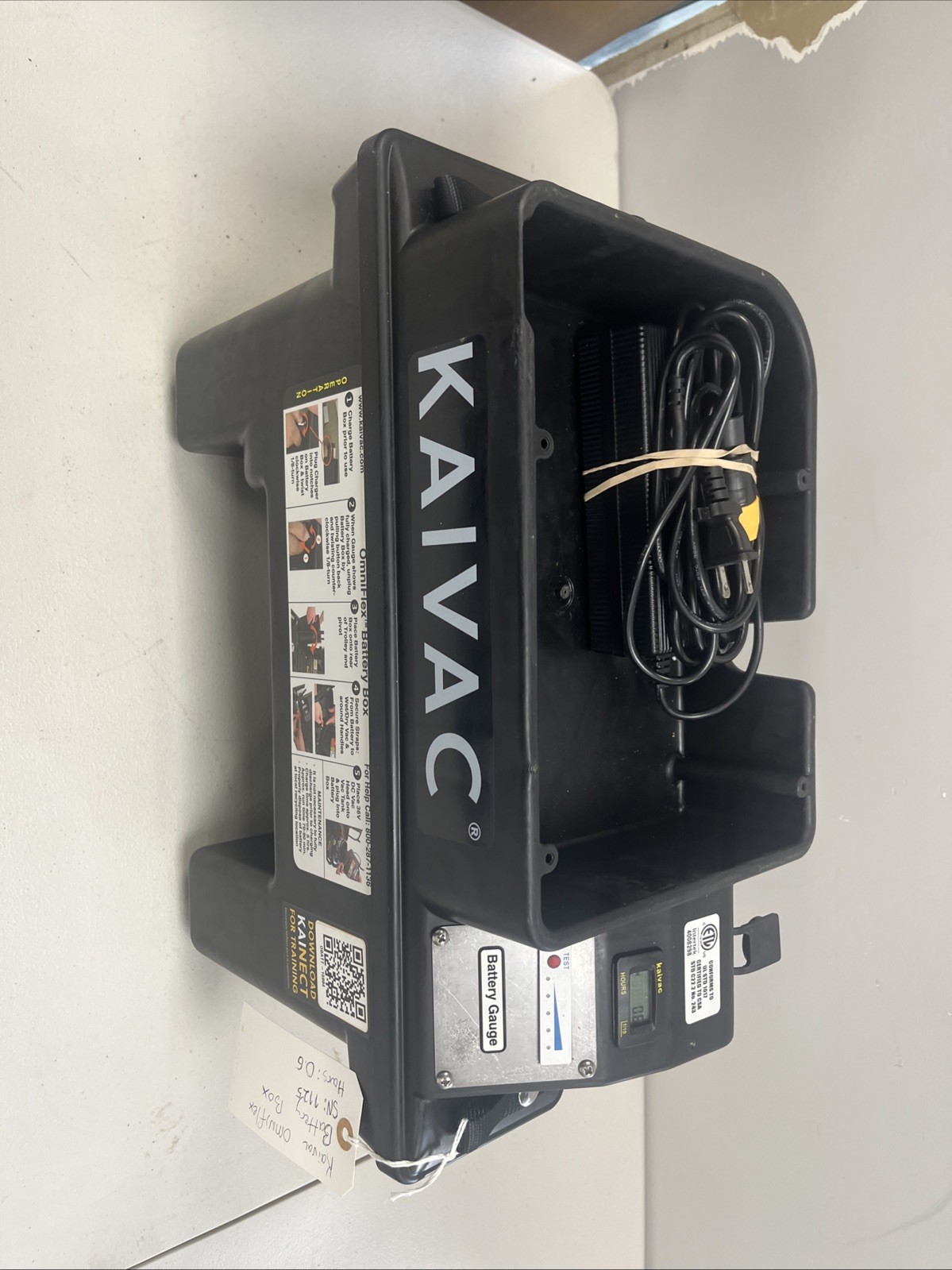 Kaivac OmniFlex Battery Box + Battery And Change Stock #1124
